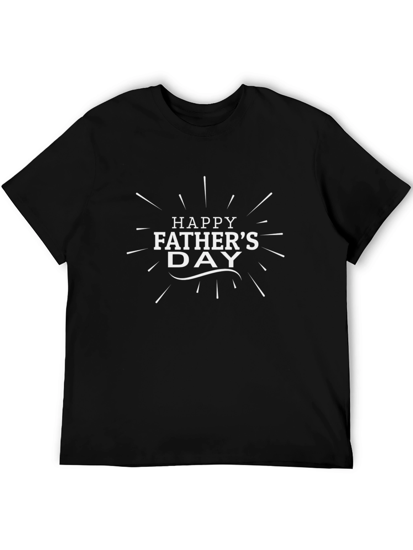 Happy Fathers Day Black T-Shirt
