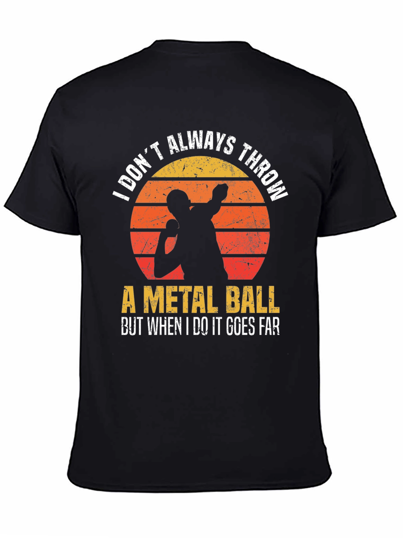 Thrower T-Shirt - Metal Ball Throwing Design