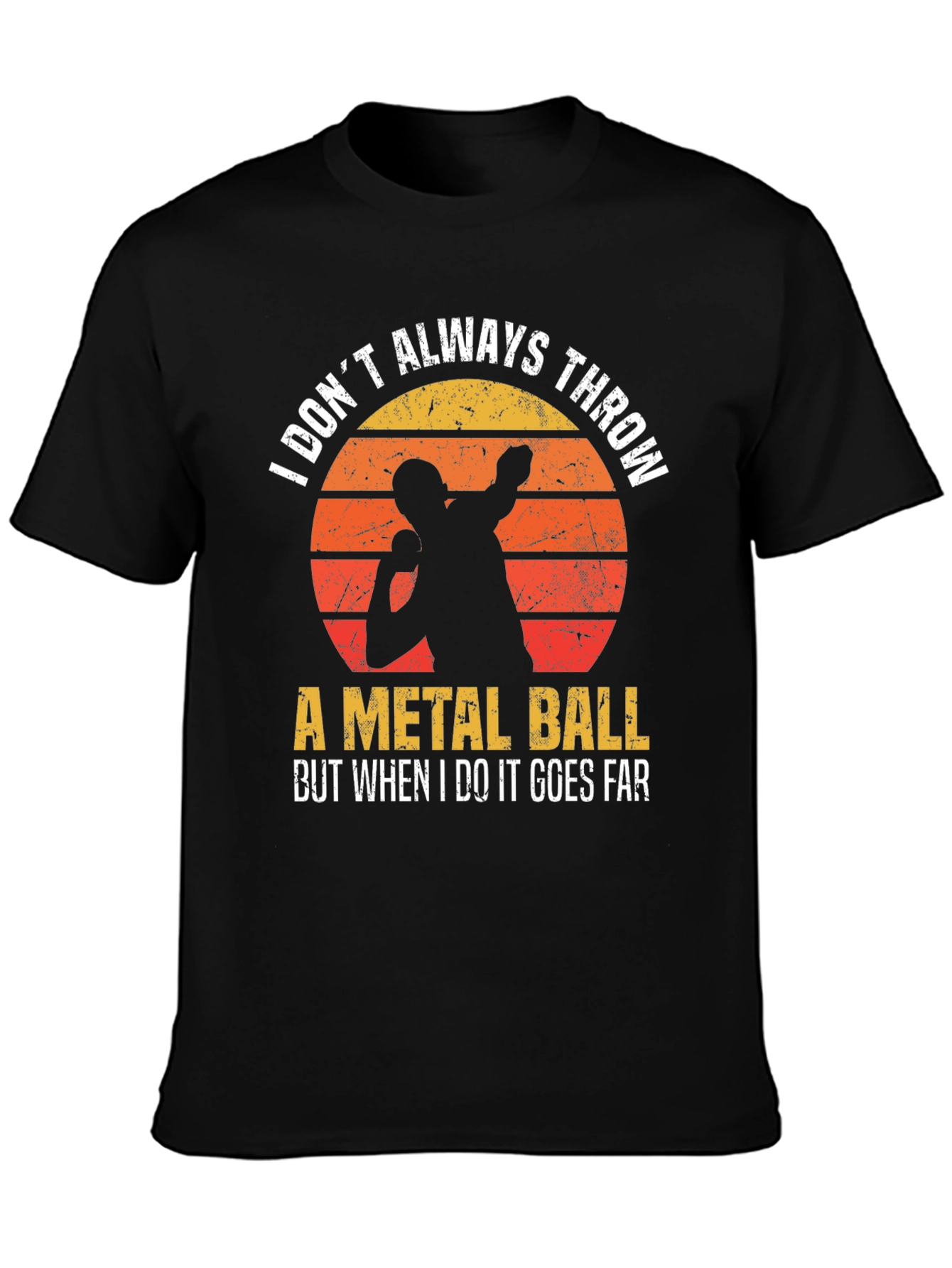 Thrower T-Shirt - Metal Ball Throwing Design