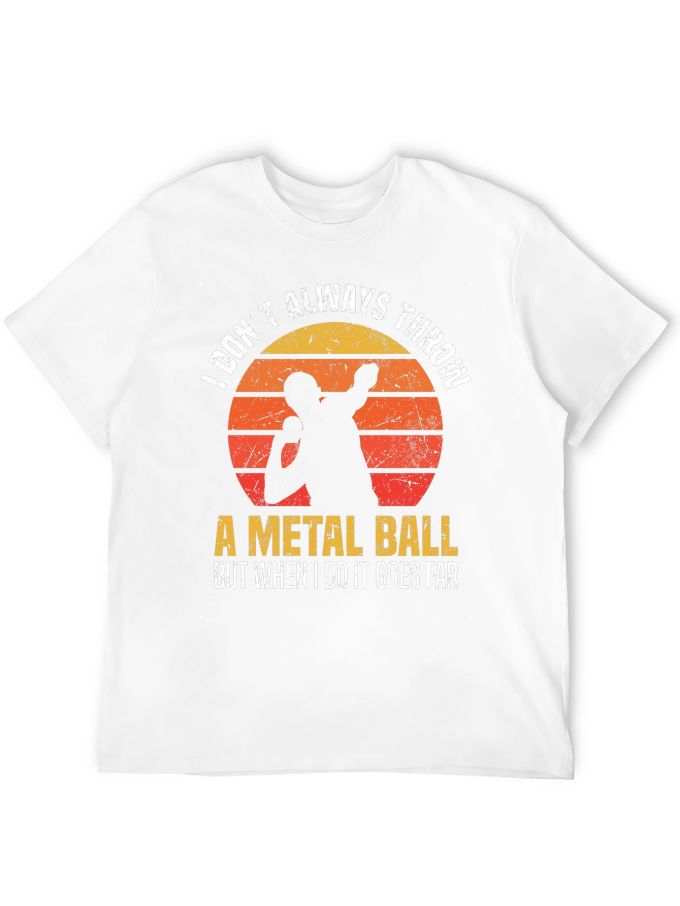 Thrower T-Shirt - Metal Ball Throwing Design