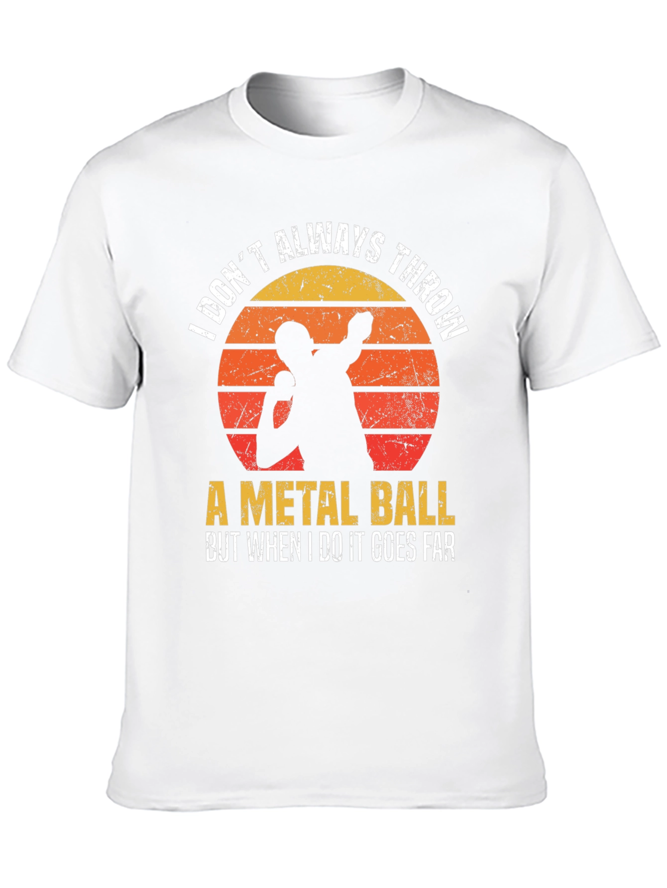 Thrower T-Shirt - Metal Ball Throwing Design