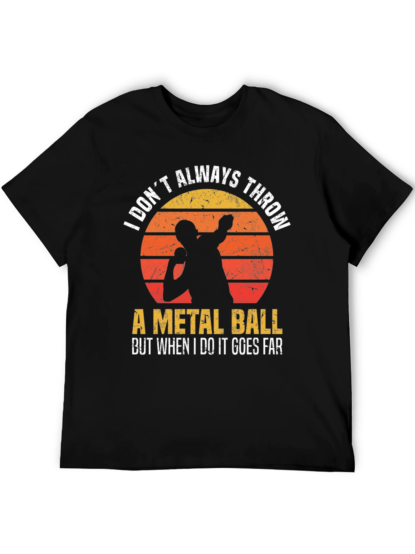 Thrower T-Shirt - Metal Ball Throwing Design