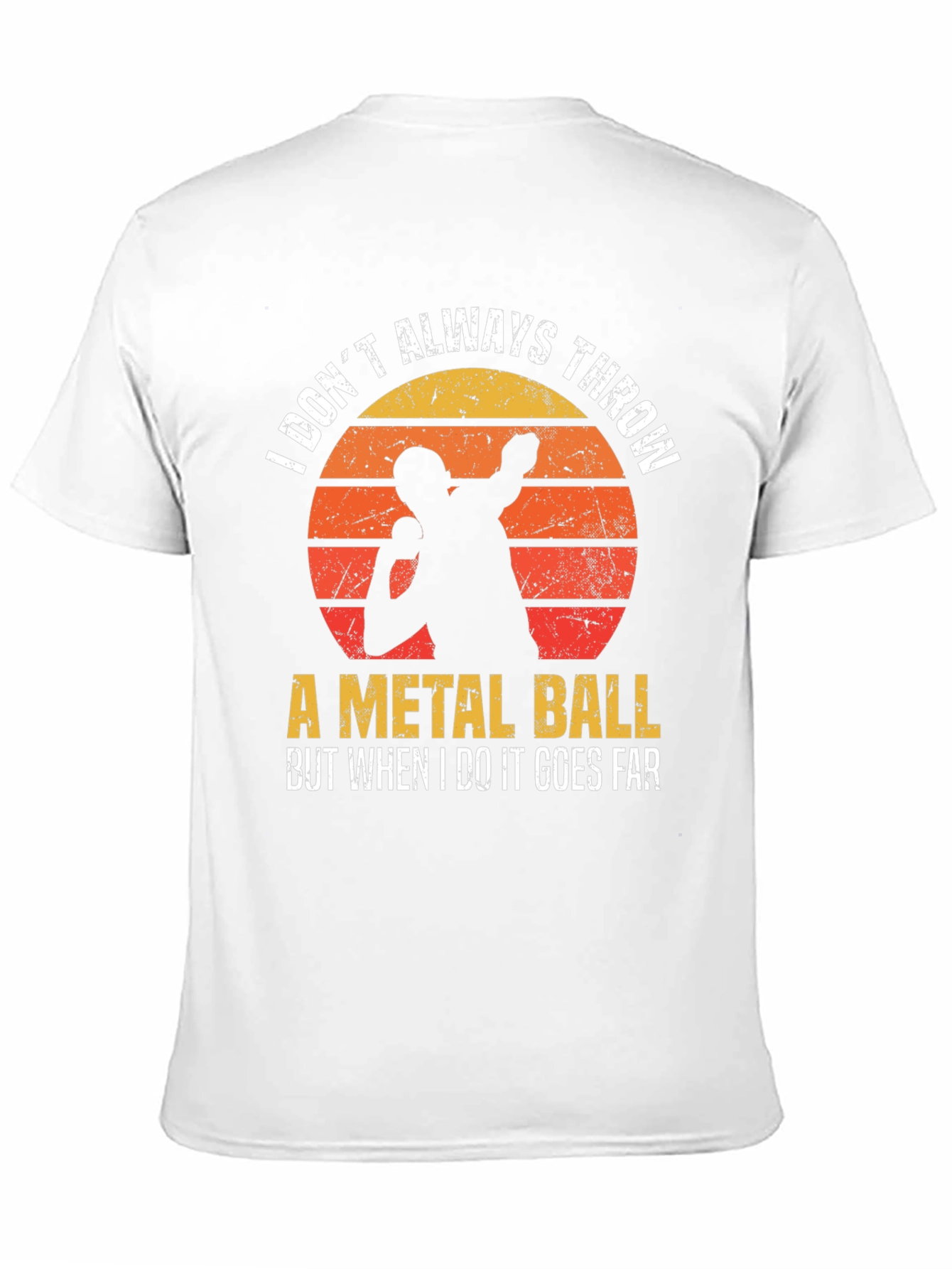 Thrower T-Shirt - Metal Ball Throwing Design