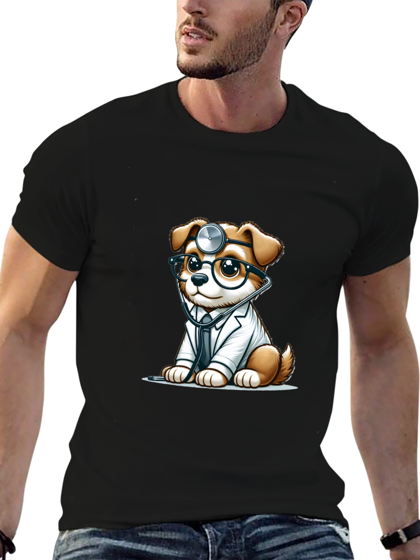 Doctor Dog T-Shirt - Cute Animal Tee