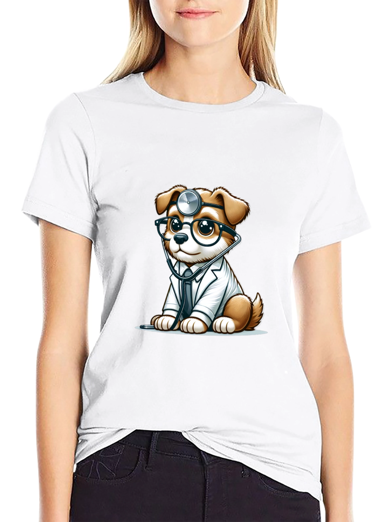 Doctor Dog T-Shirt - Cute Animal Tee