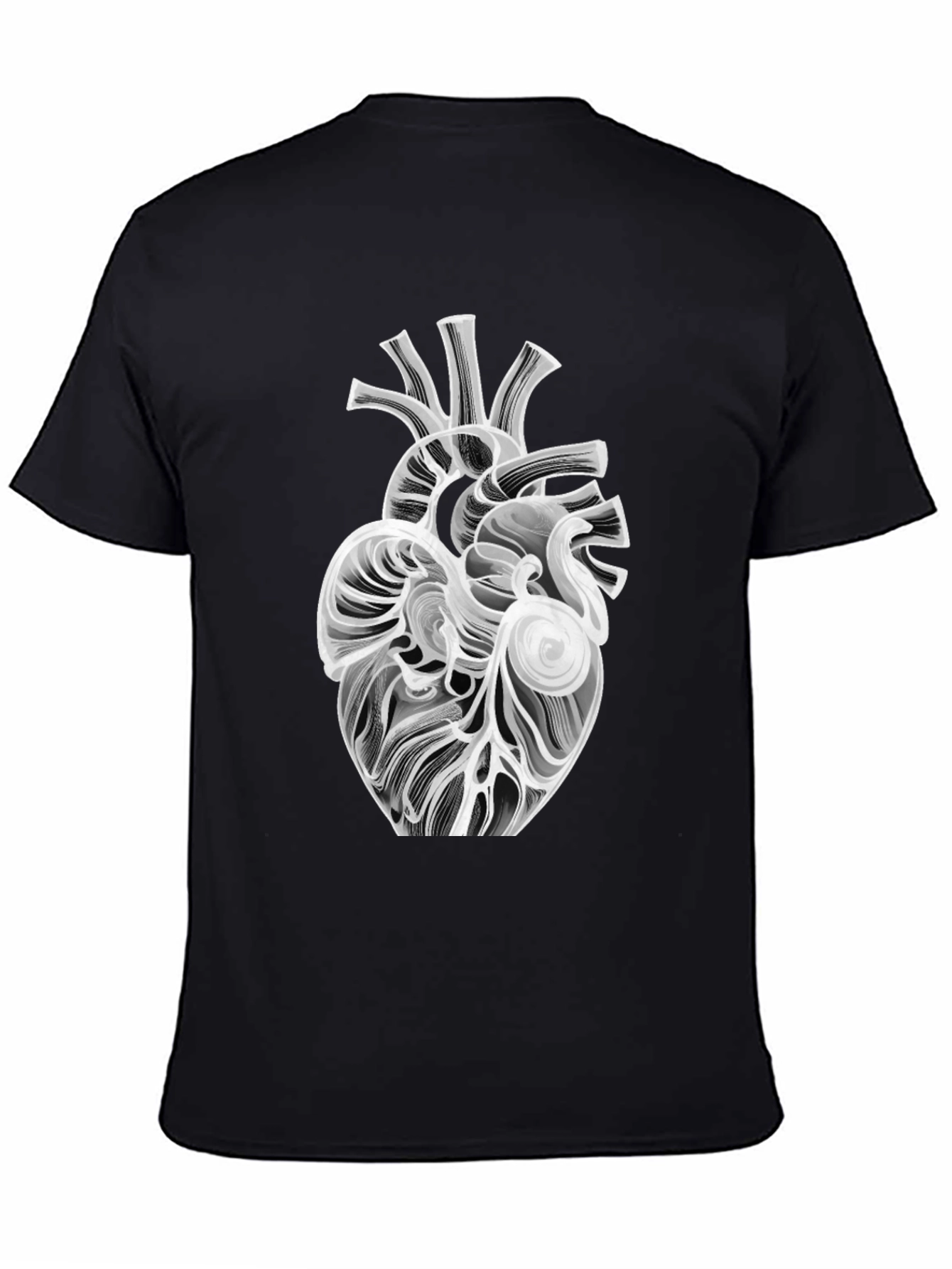 Anatomical Heart Graphic Tee - Black
