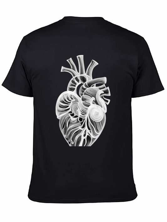 Anatomical Heart Graphic Tee - Black