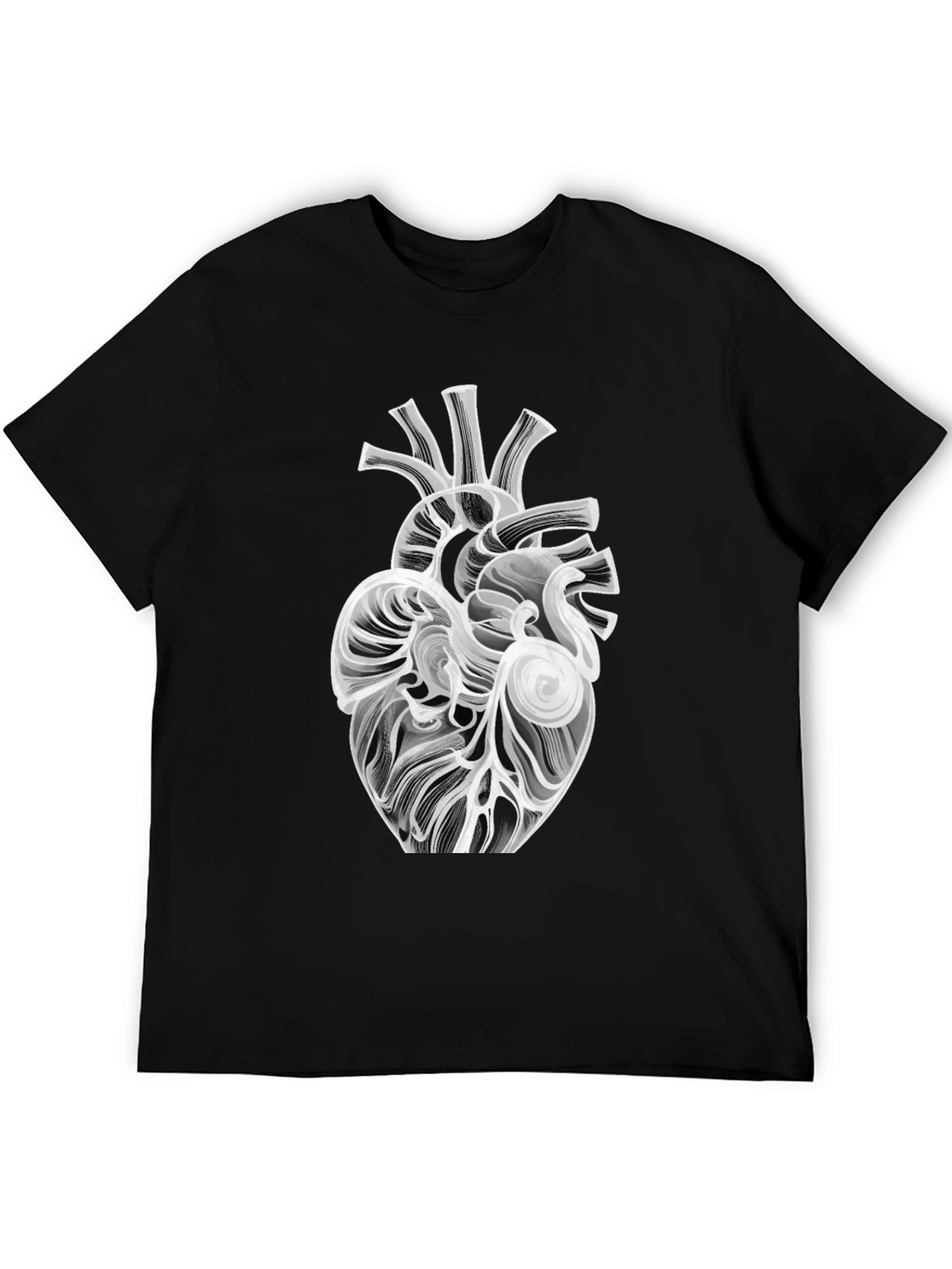 Anatomical Heart Graphic Tee - Black