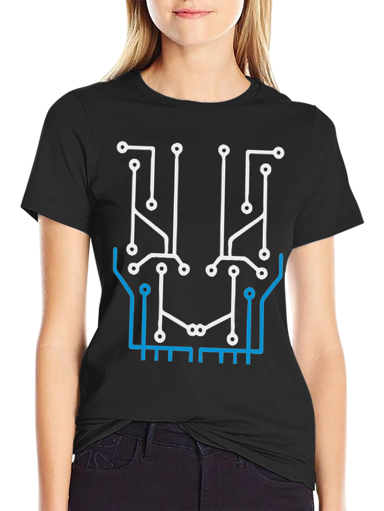 Circuit Board Graphic T-Shirt