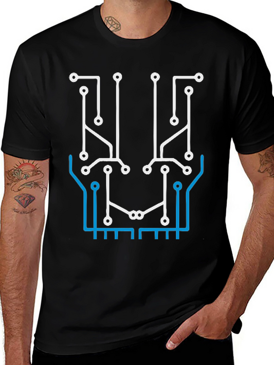 Circuit Board Graphic T-Shirt