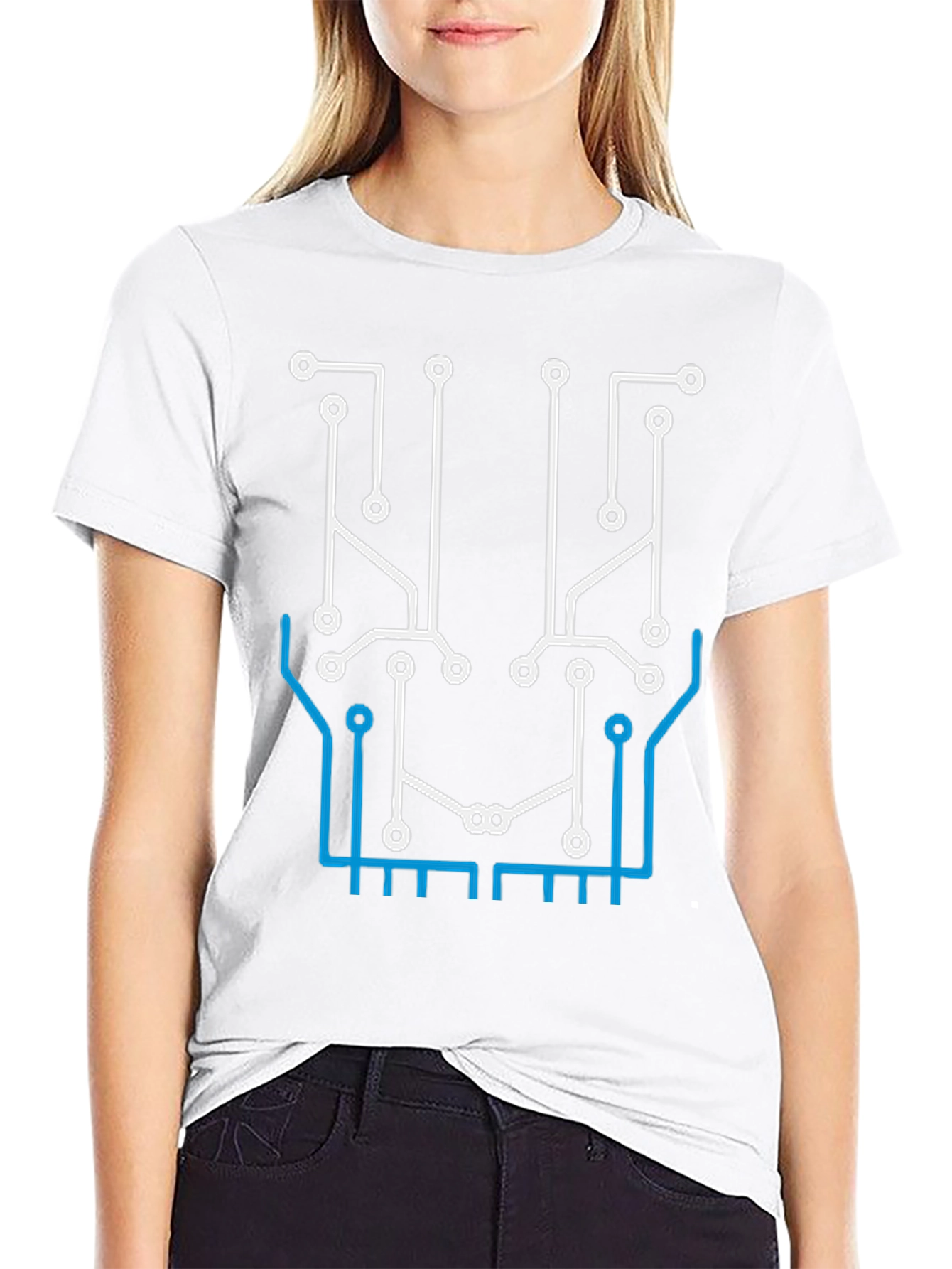 Circuit Board Graphic T-Shirt