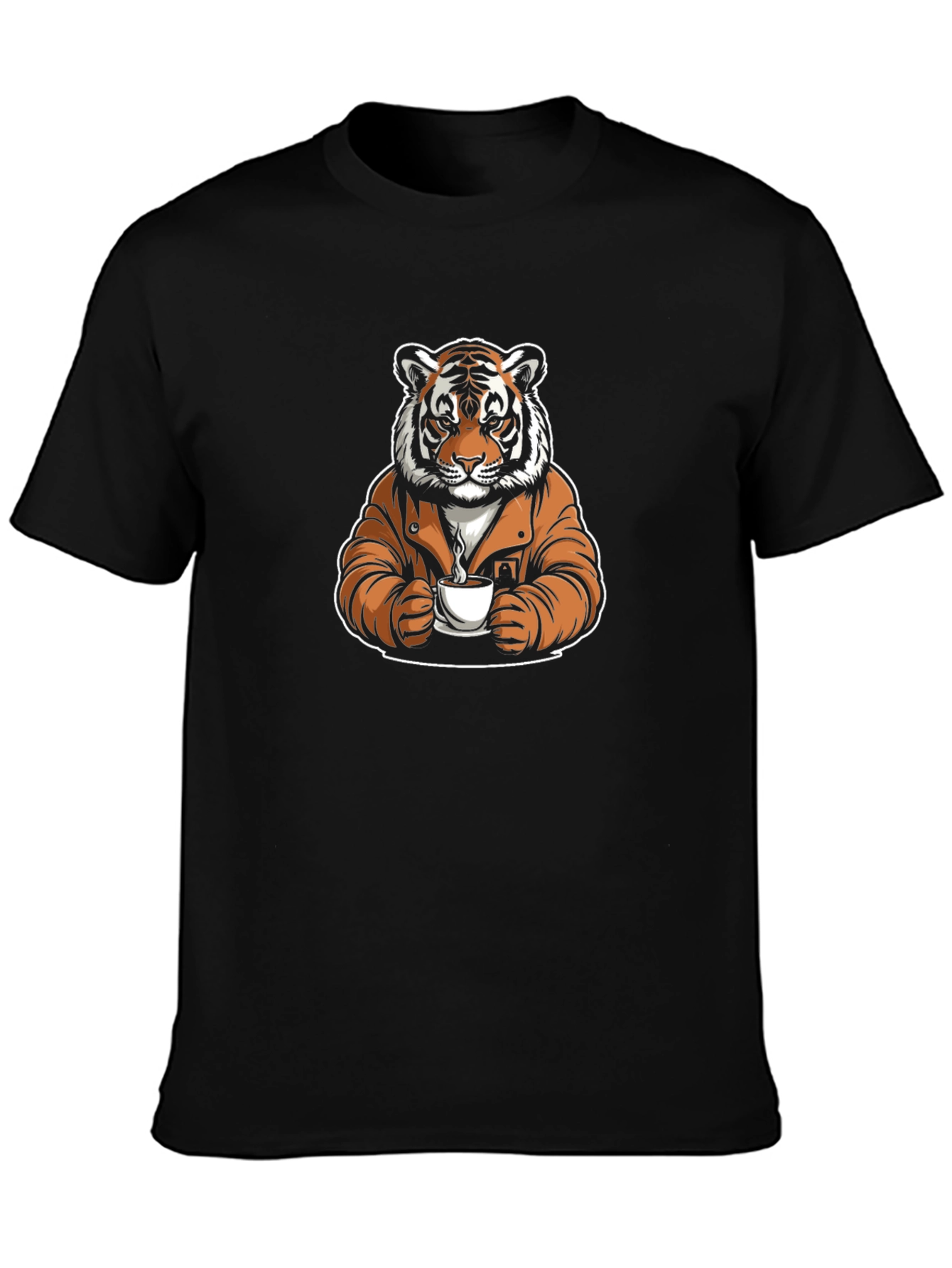 Cool Tiger Coffee Graphic Tee