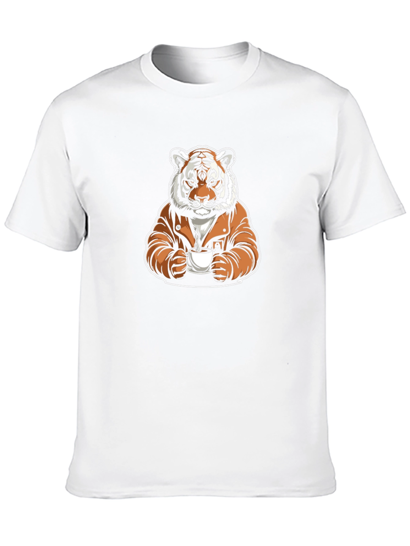 Cool Tiger Coffee Graphic Tee