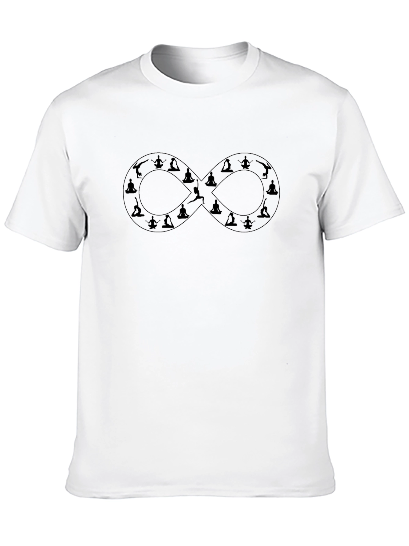 Yoga Infinity Symbol Black T-Shirt