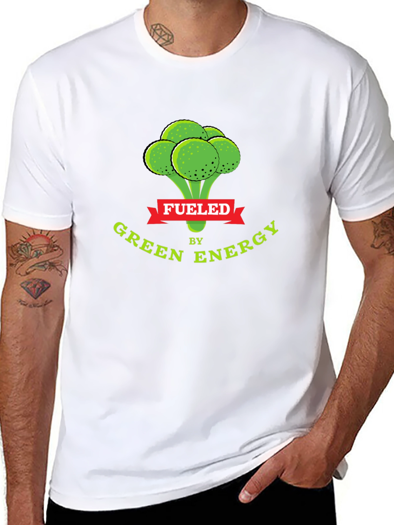 Fueled by Green Energy Black T-Shirt