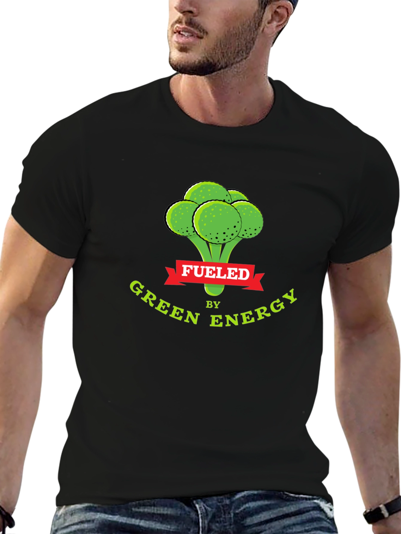Fueled by Green Energy Black T-Shirt