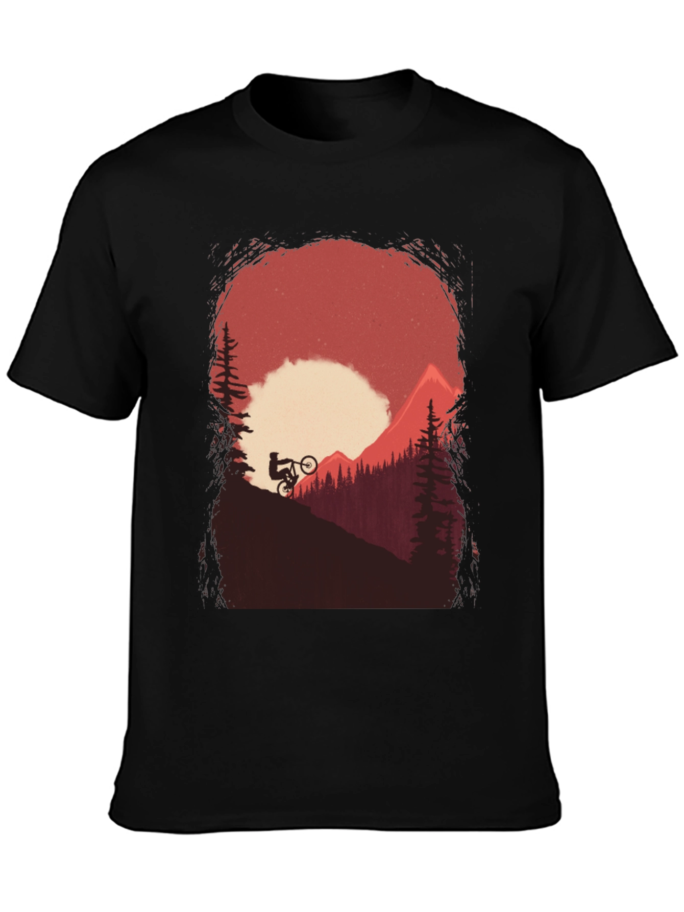 Mountain Biker Graphic Tee - Adventure Awaits