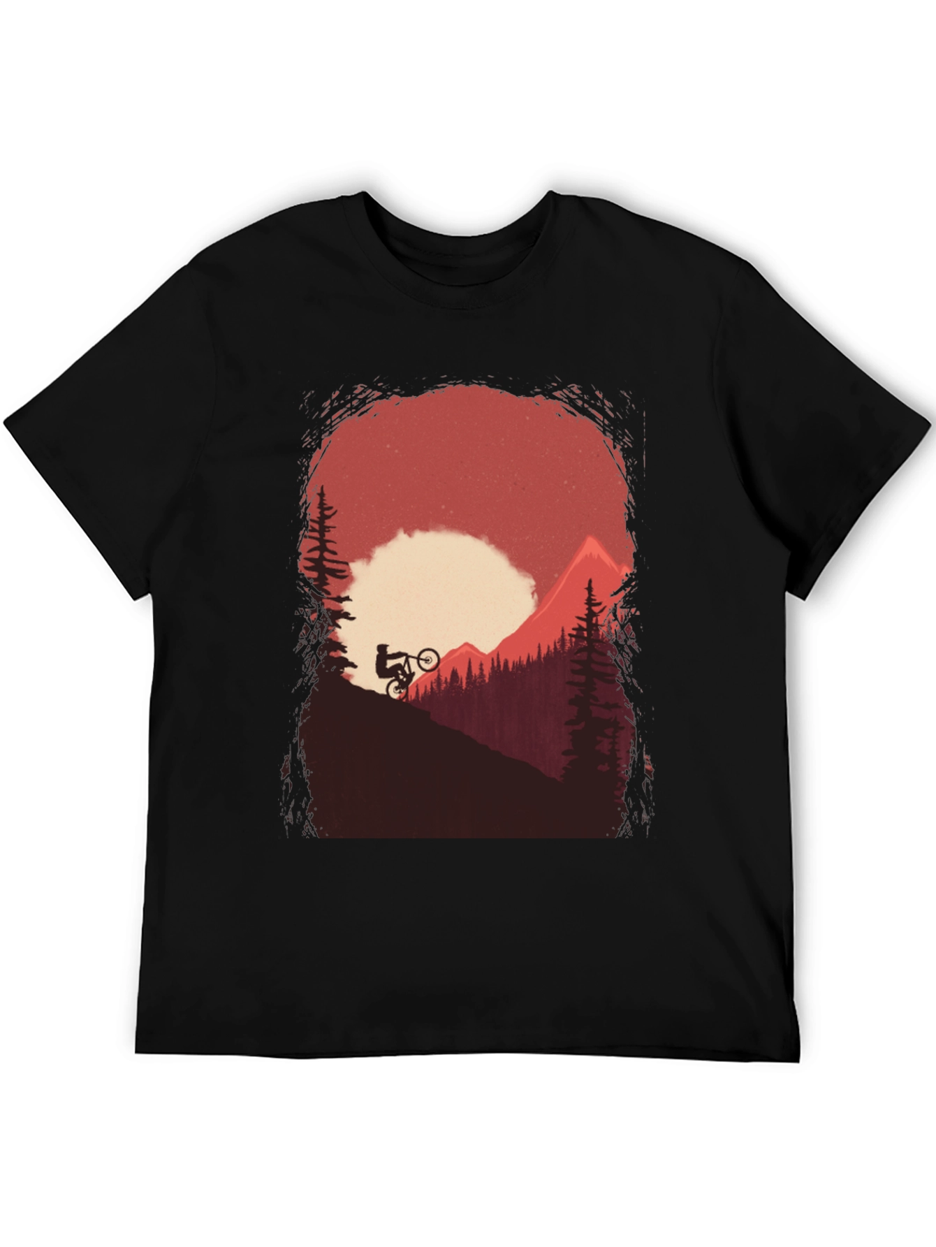 Mountain Biker Graphic Tee - Adventure Awaits