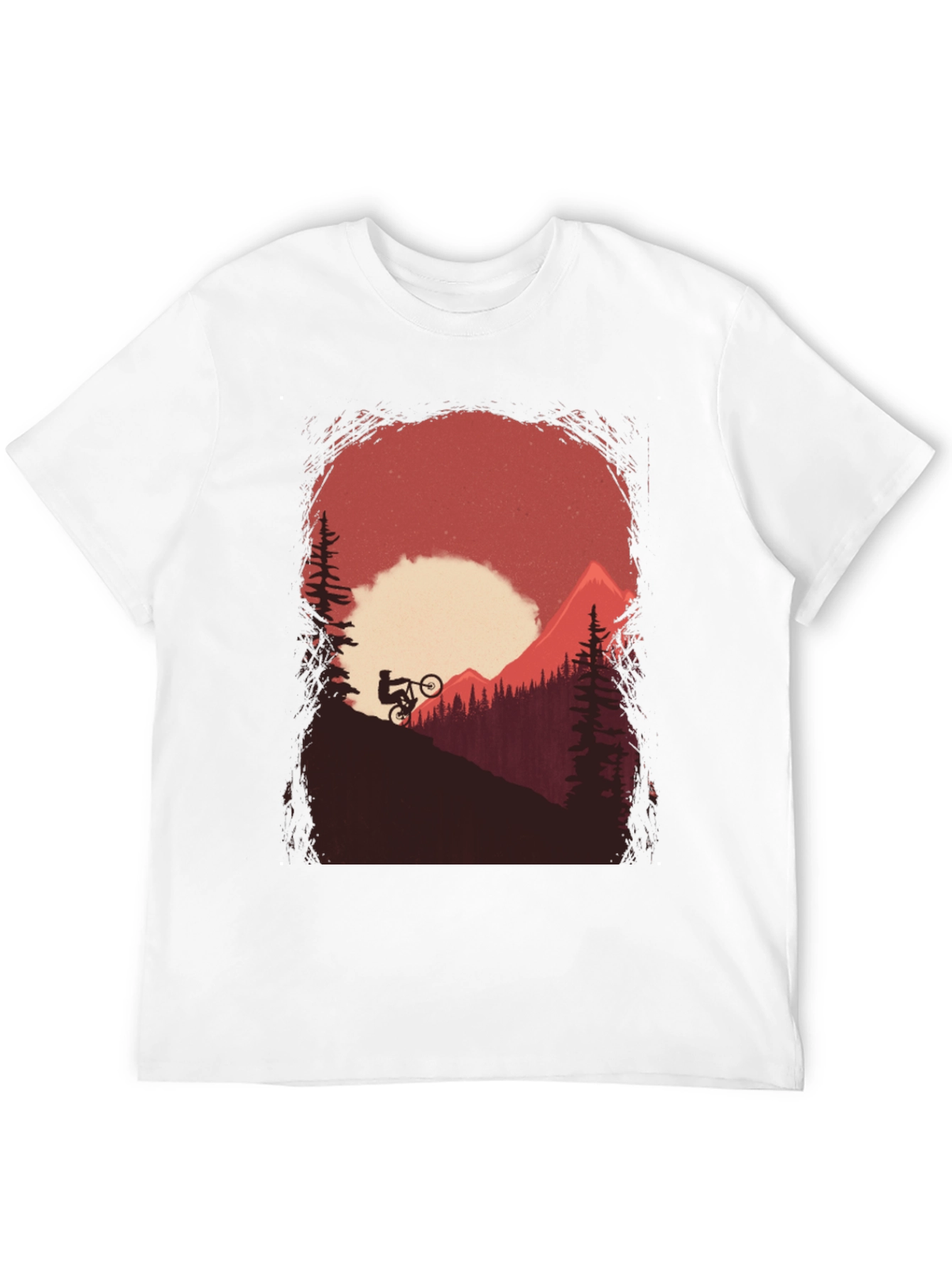Mountain Biker Graphic Tee - Adventure Awaits