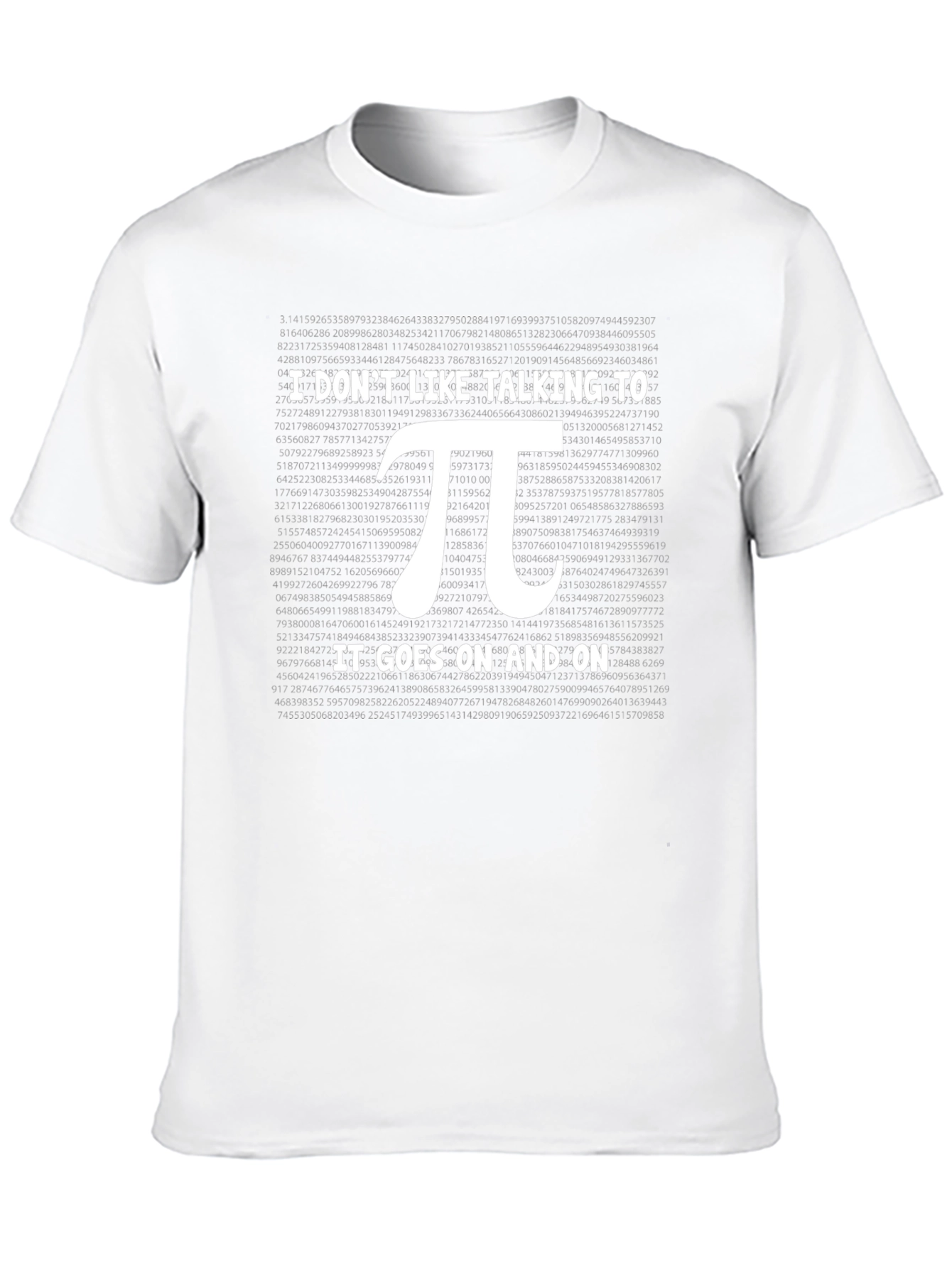 Pi Goes On Funny Math T-Shirt
