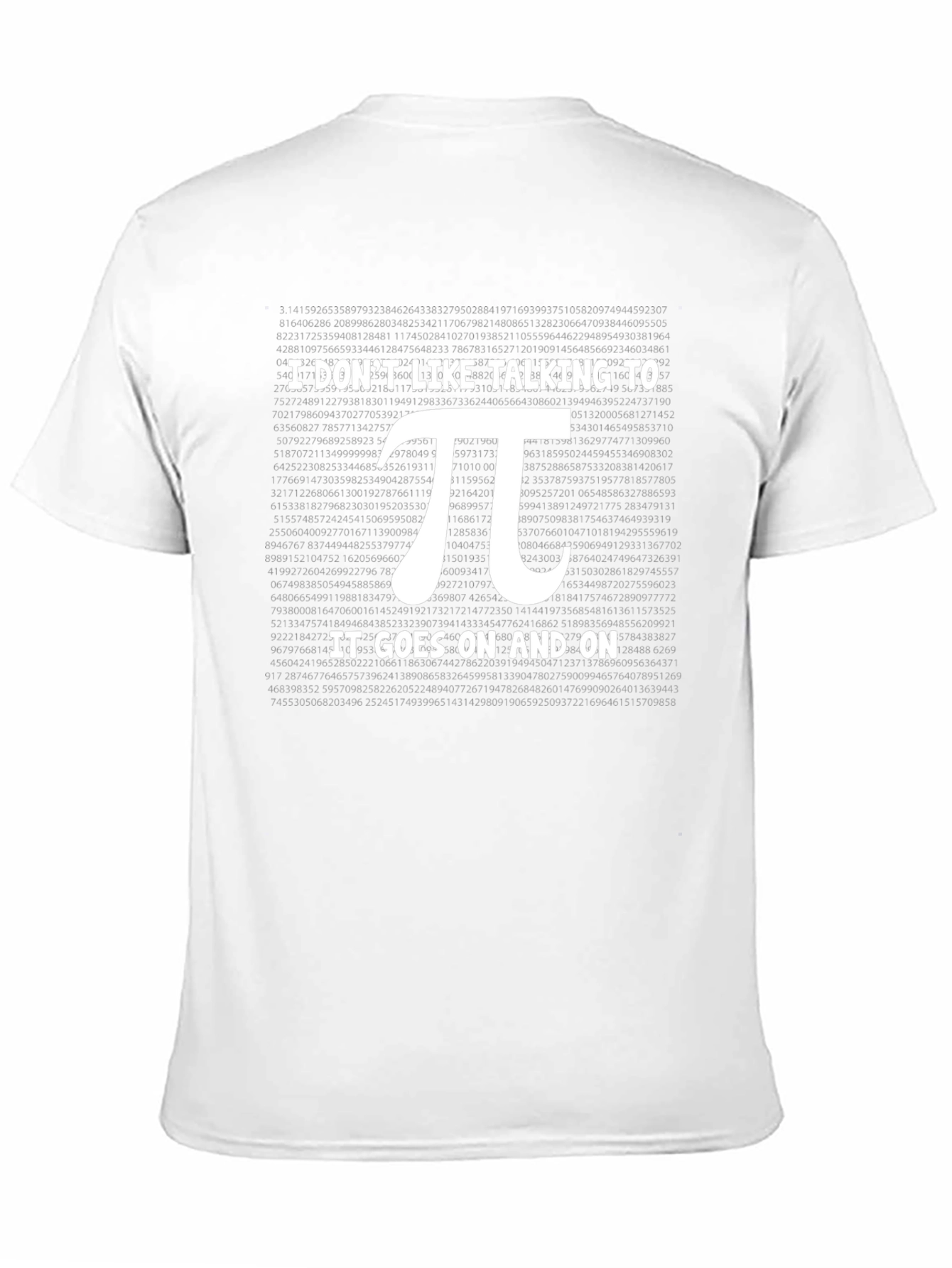Pi Goes On Funny Math T-Shirt