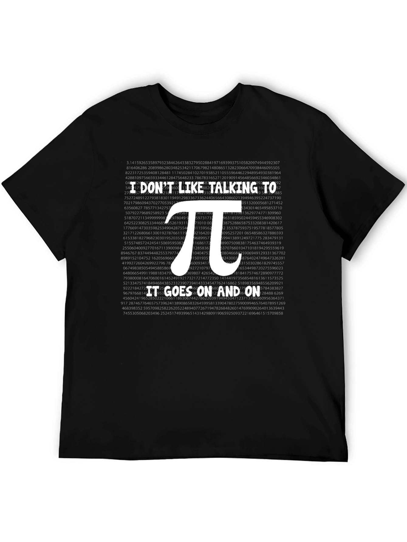 Pi Goes On Funny Math T-Shirt