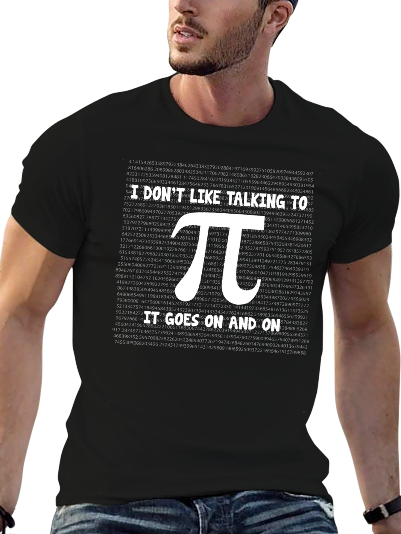 Pi Goes On Funny Math T-Shirt