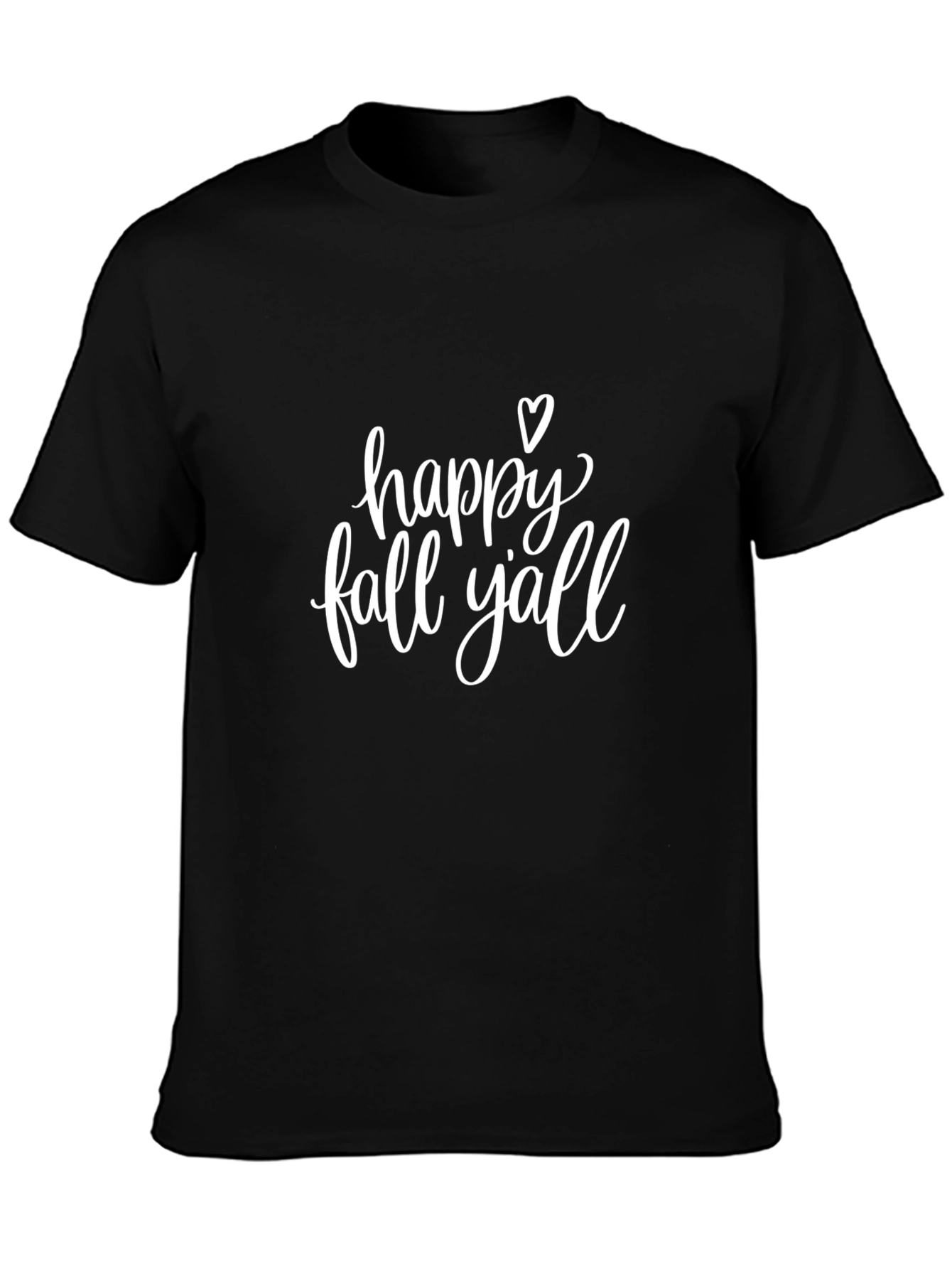 Happy Fall Yall Graphic Tee - Unisex Black T-Shirt