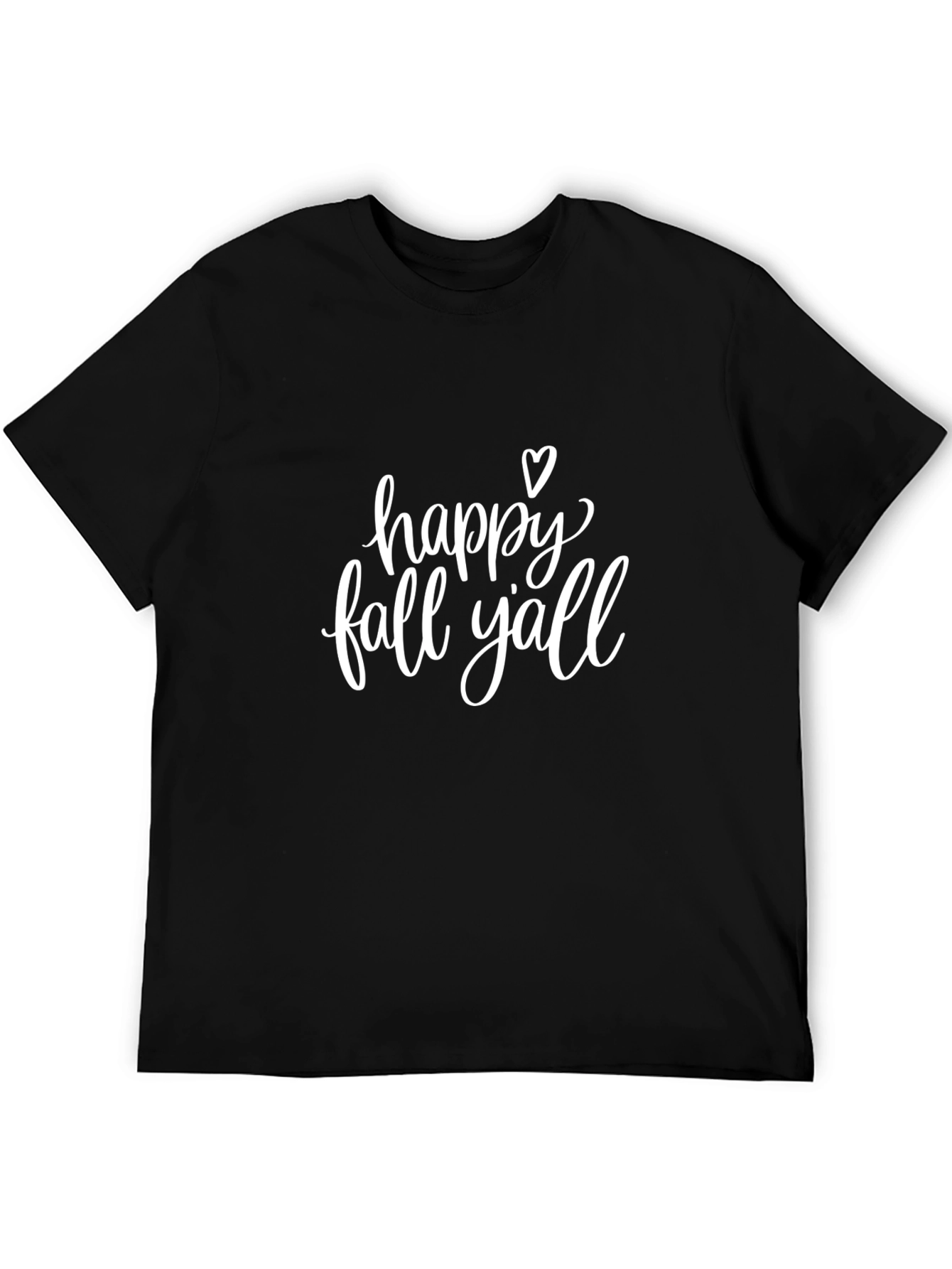 Happy Fall Yall Graphic Tee - Unisex Black T-Shirt