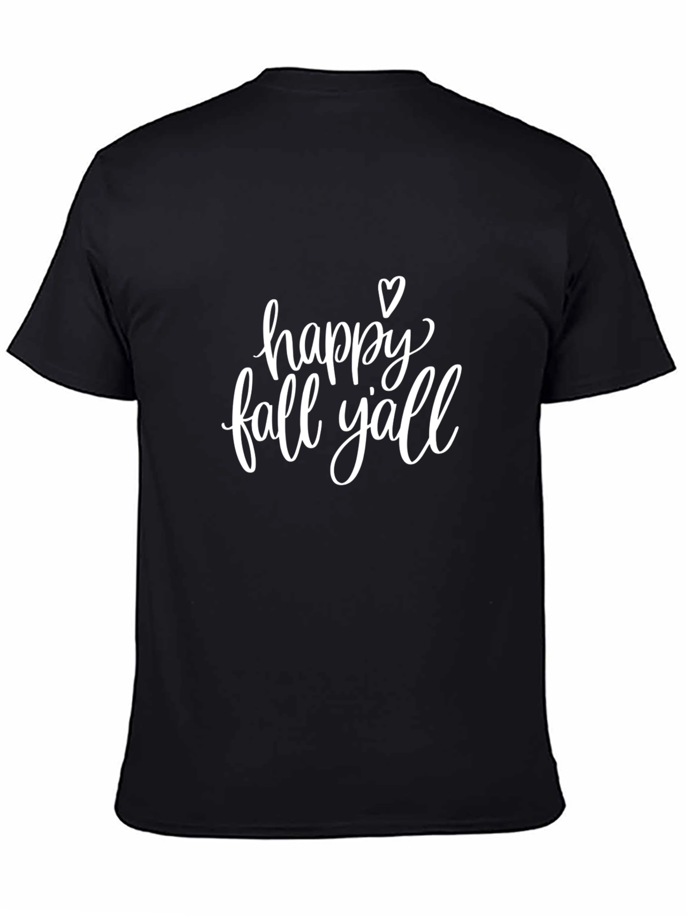 Happy Fall Yall Graphic Tee - Unisex Black T-Shirt
