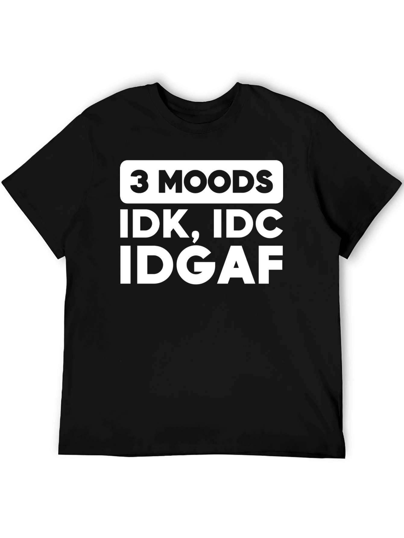 Funny 3 Moods Graphic T-Shirt