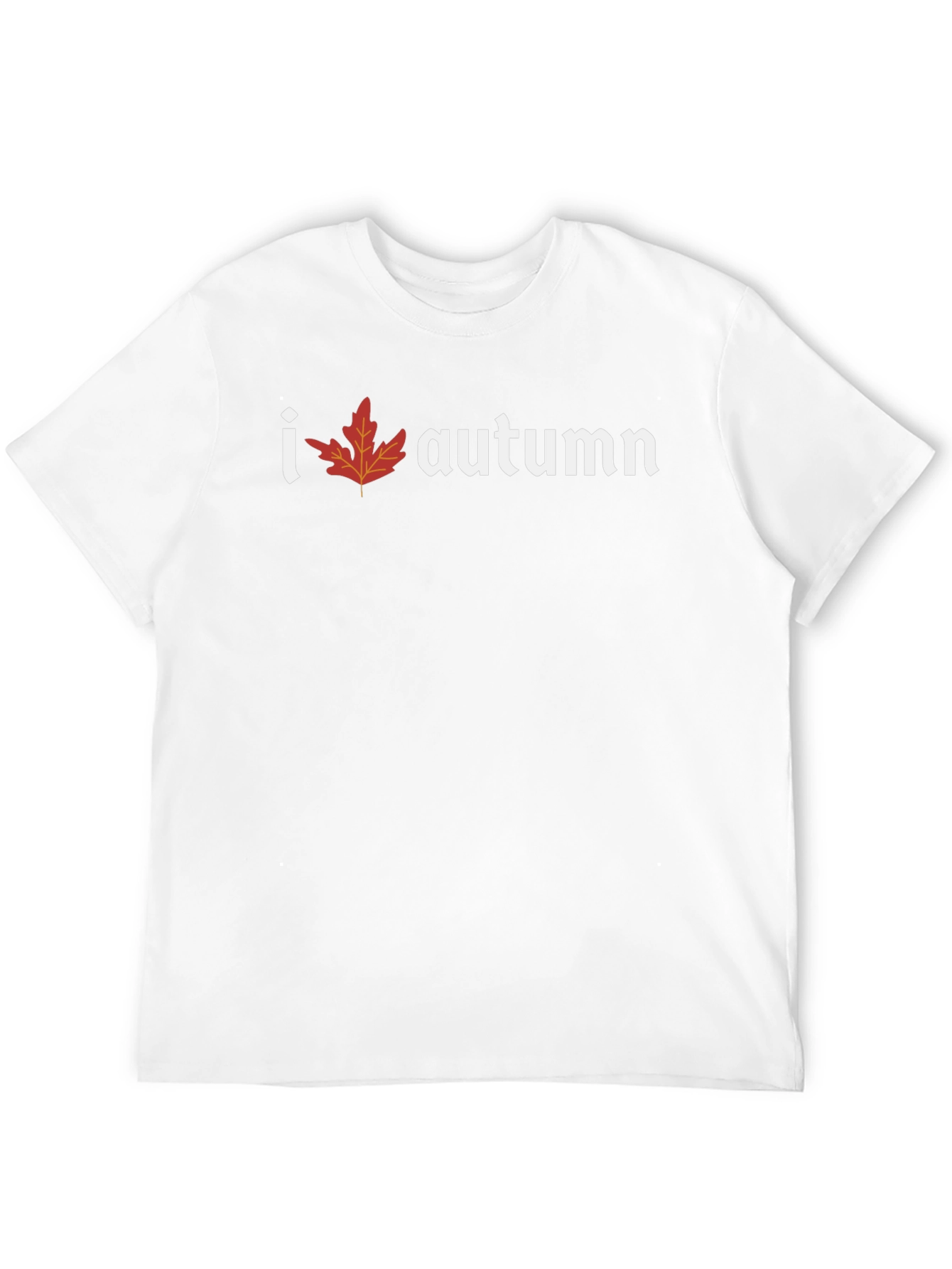 I Heart Autumn Graphic T-Shirt - Black