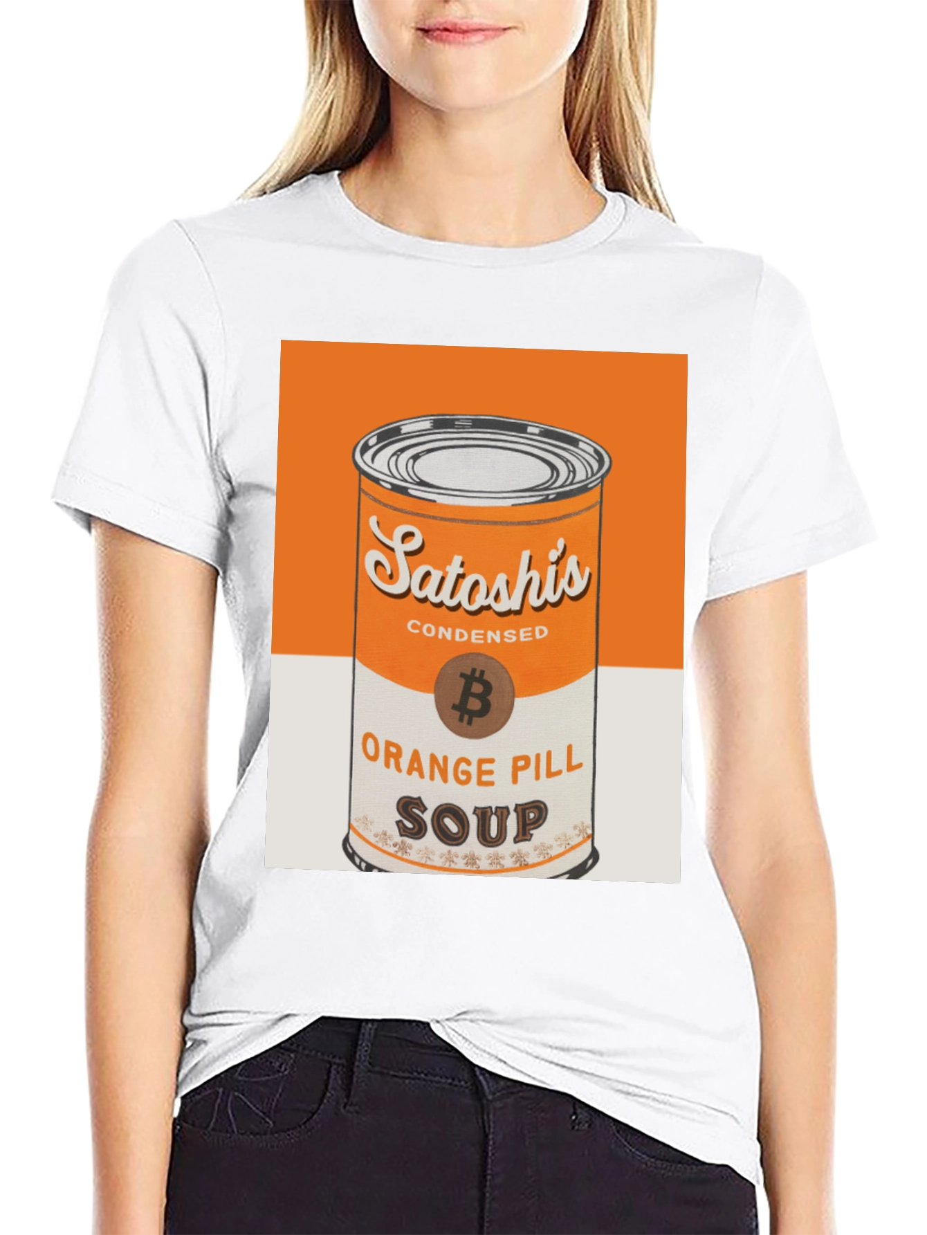 Satoshis Orange Pill Soup T-Shirt