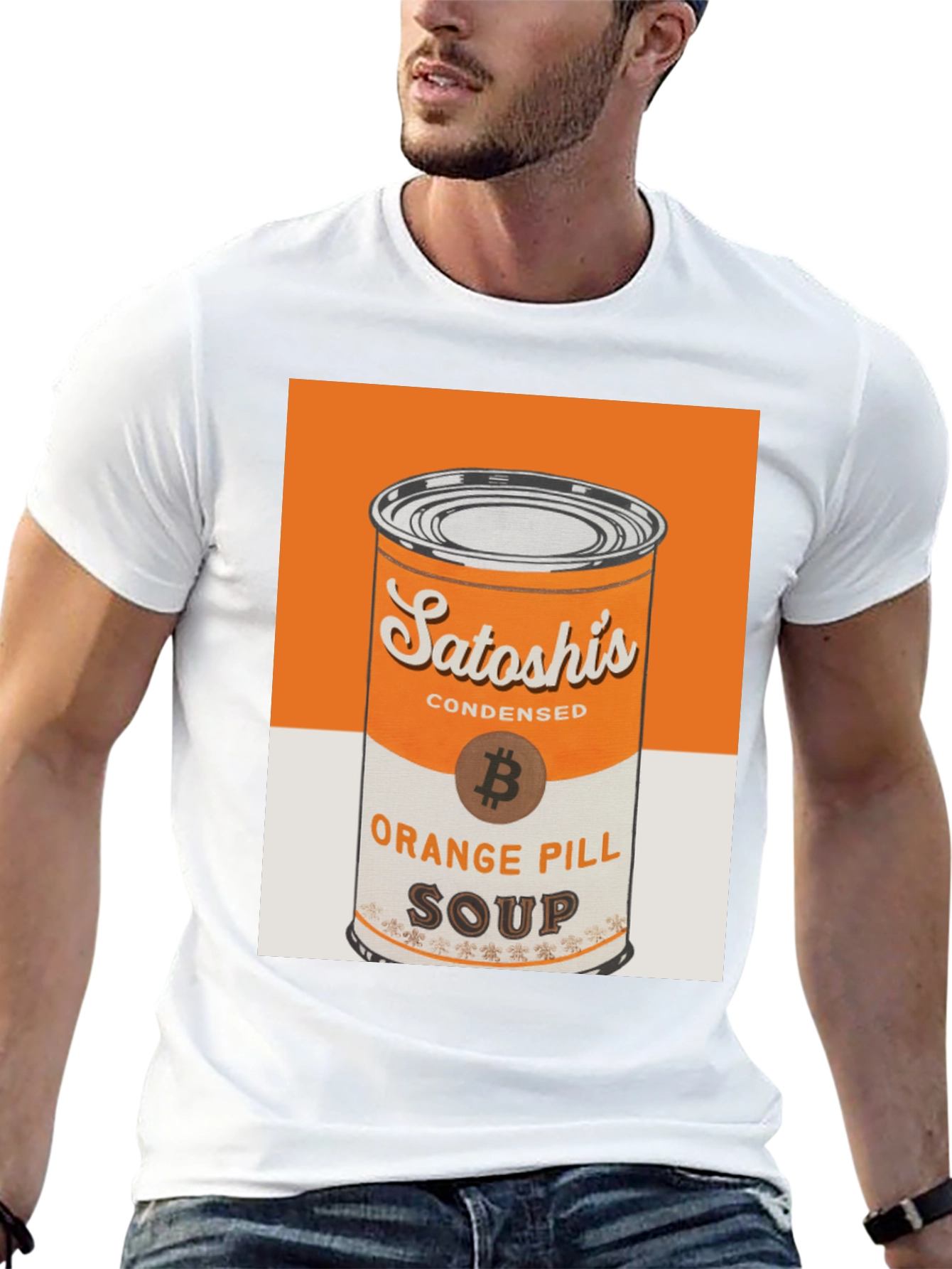 Satoshis Orange Pill Soup T-Shirt