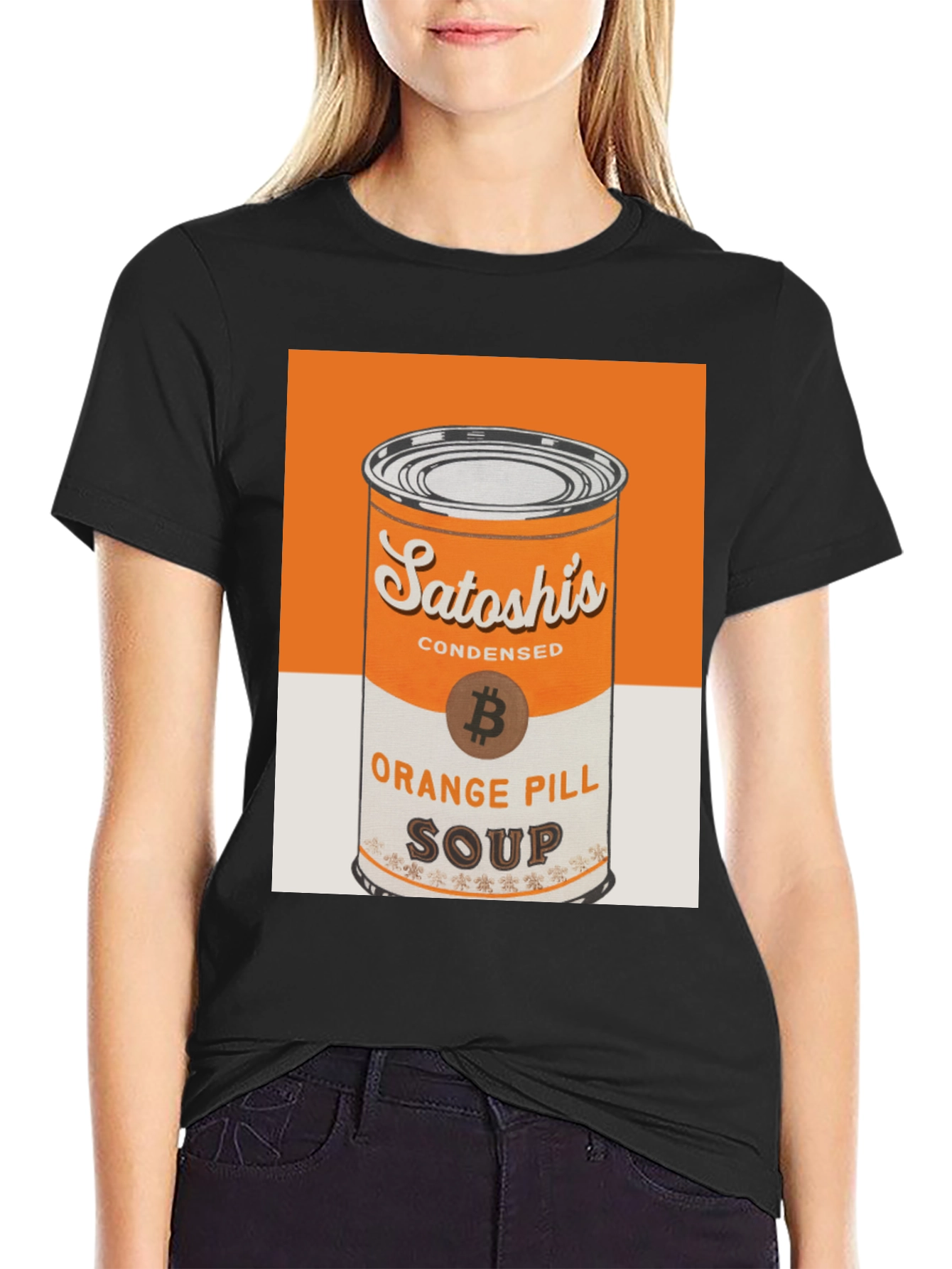 Satoshis Orange Pill Soup T-Shirt