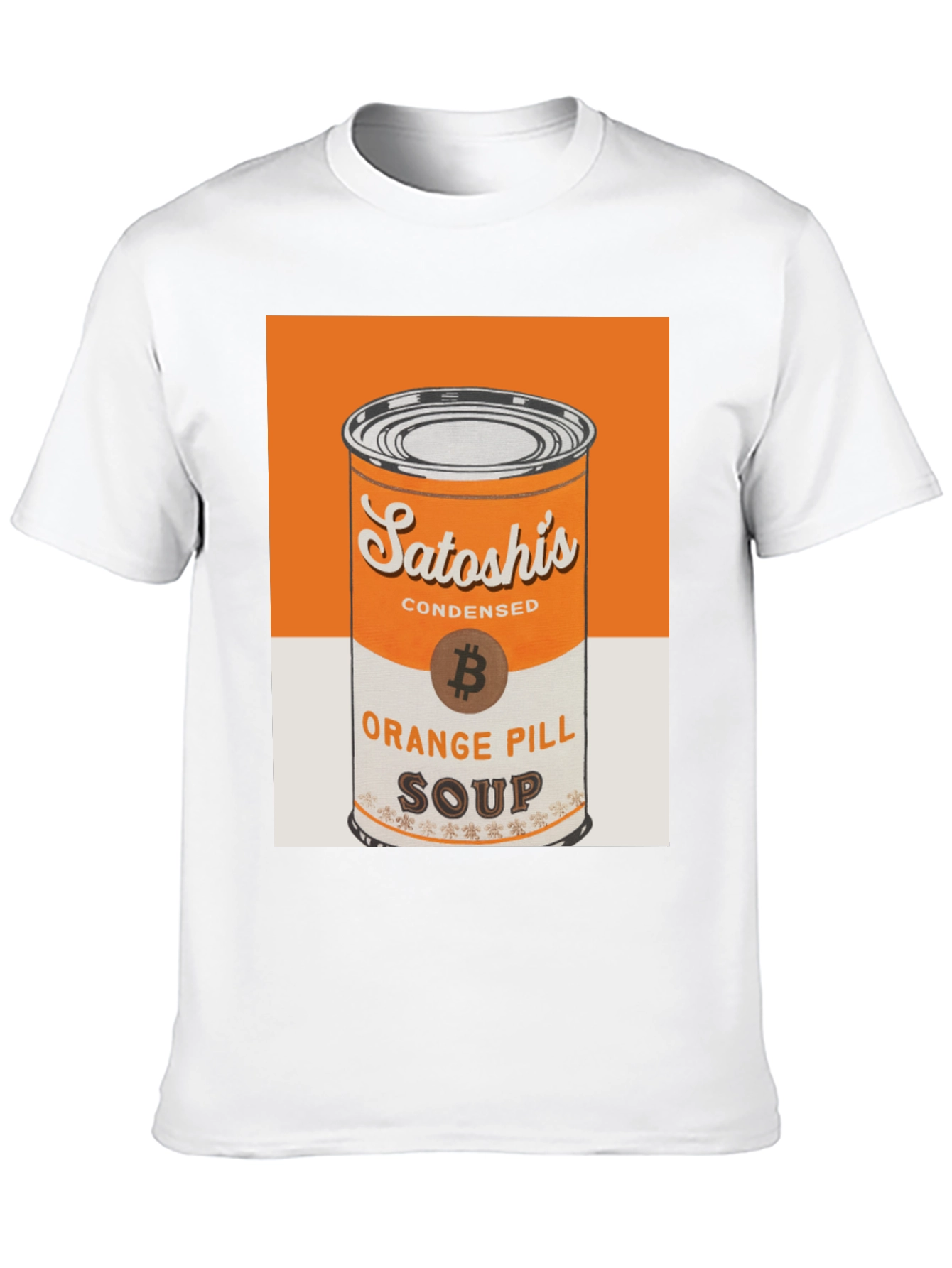 Satoshis Orange Pill Soup T-Shirt