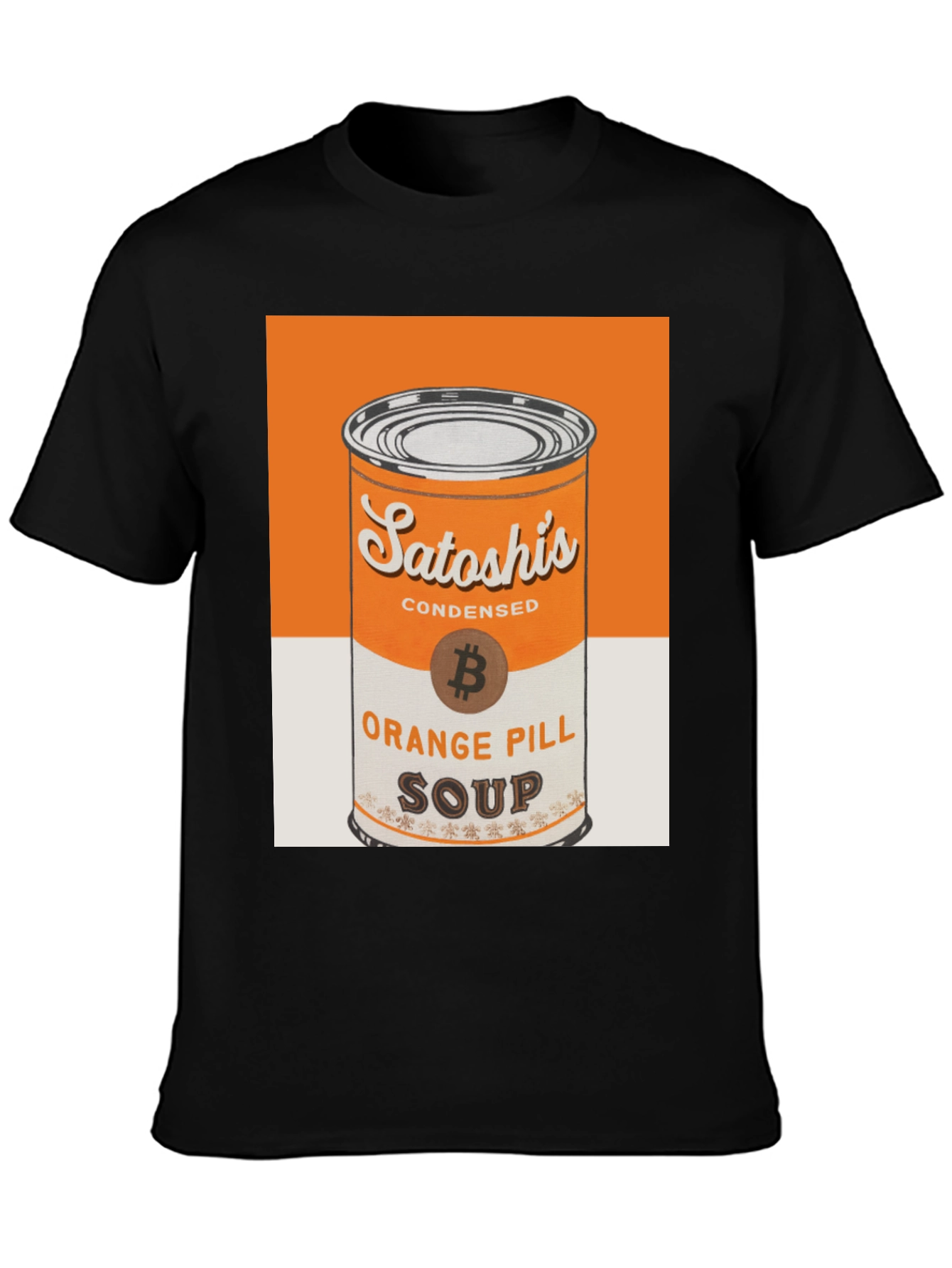 Satoshis Orange Pill Soup T-Shirt