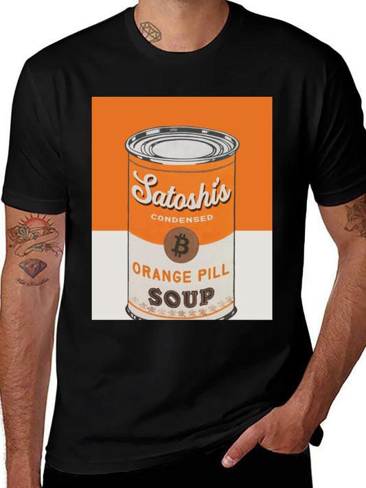 Satoshis Orange Pill Soup T-Shirt