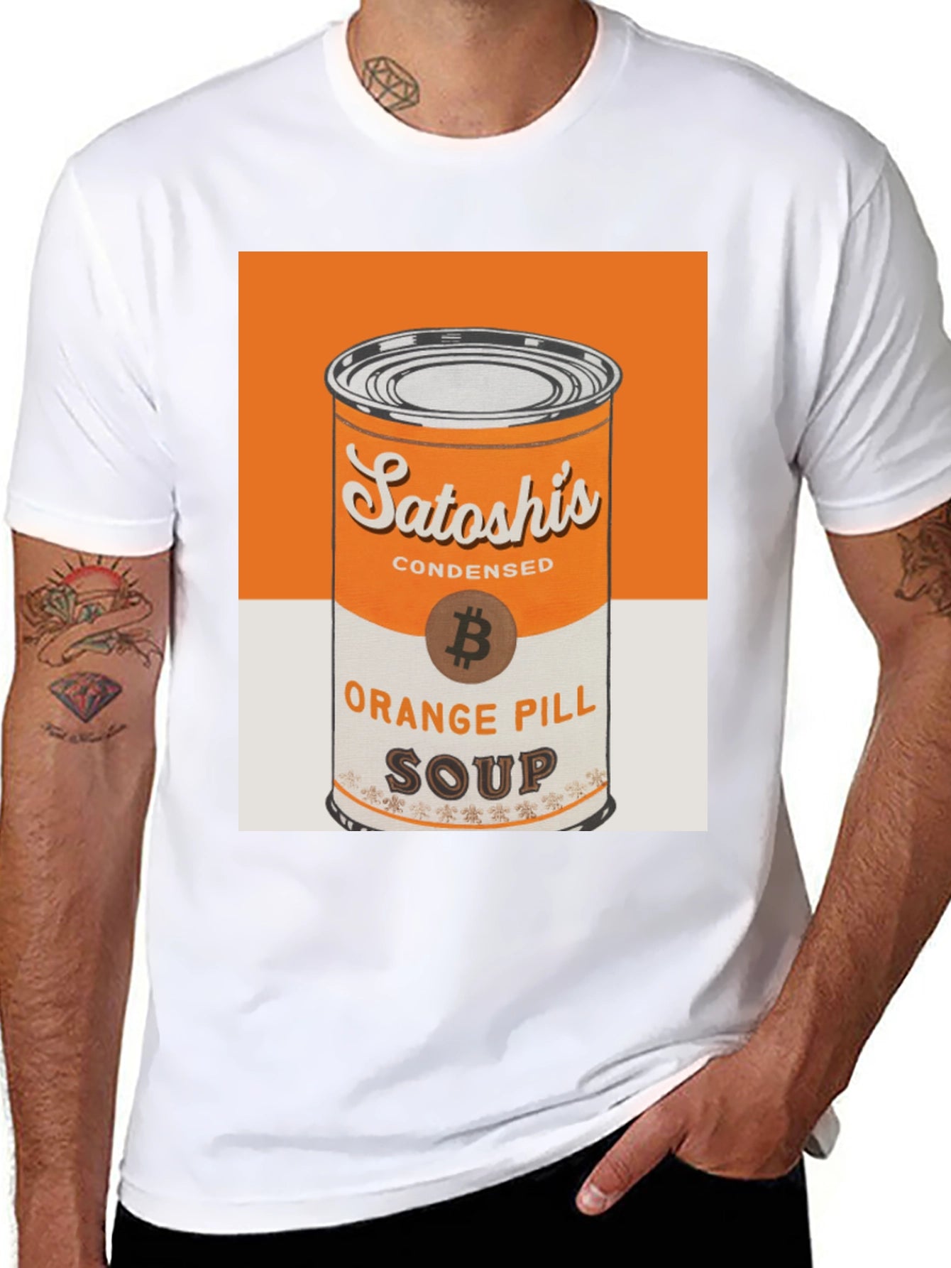 Satoshis Orange Pill Soup T-Shirt