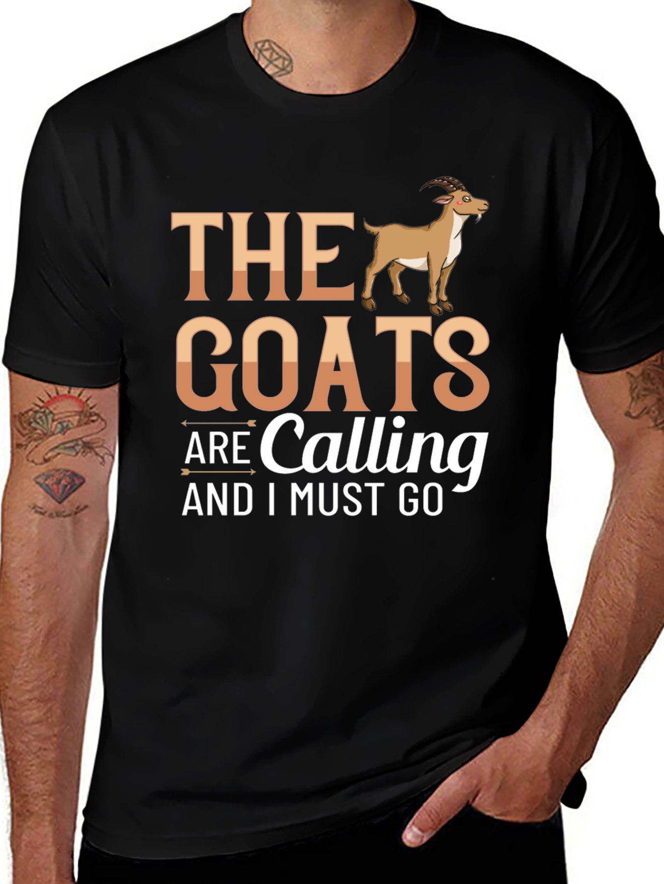 The Goats Are Calling Funny Novelty T-Shirt