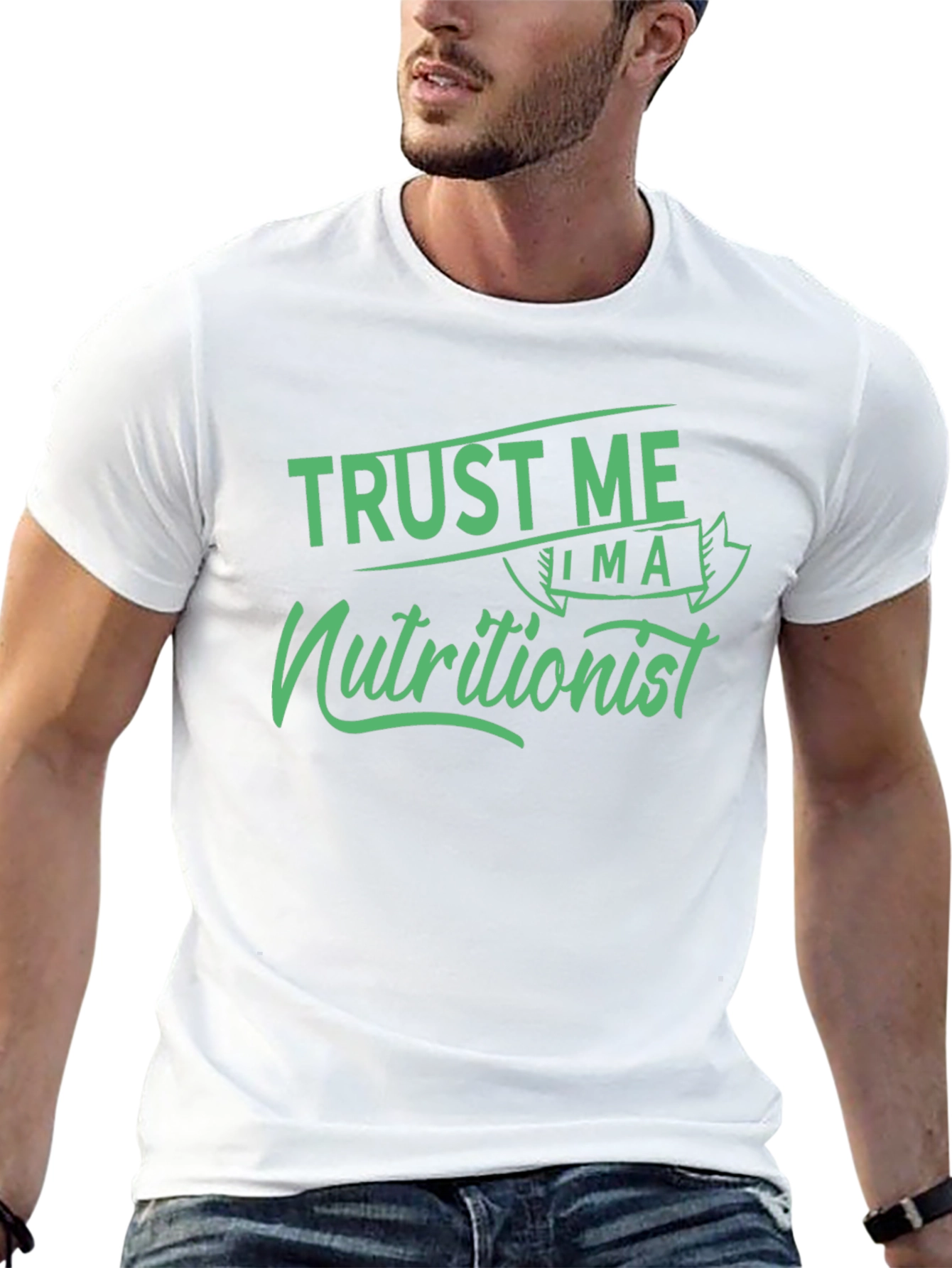 Trust Me Im A Nutritionist Black Graphic T-Shirt