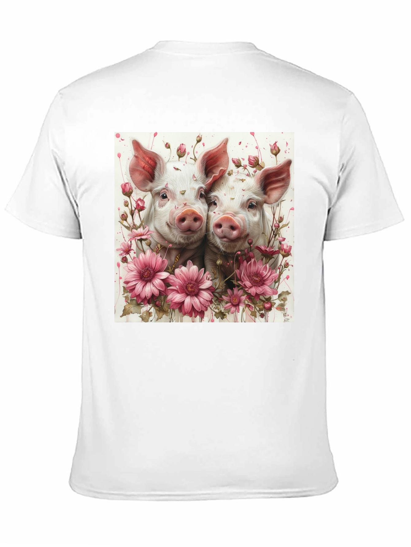 Floral Piglet Graphic Tee
