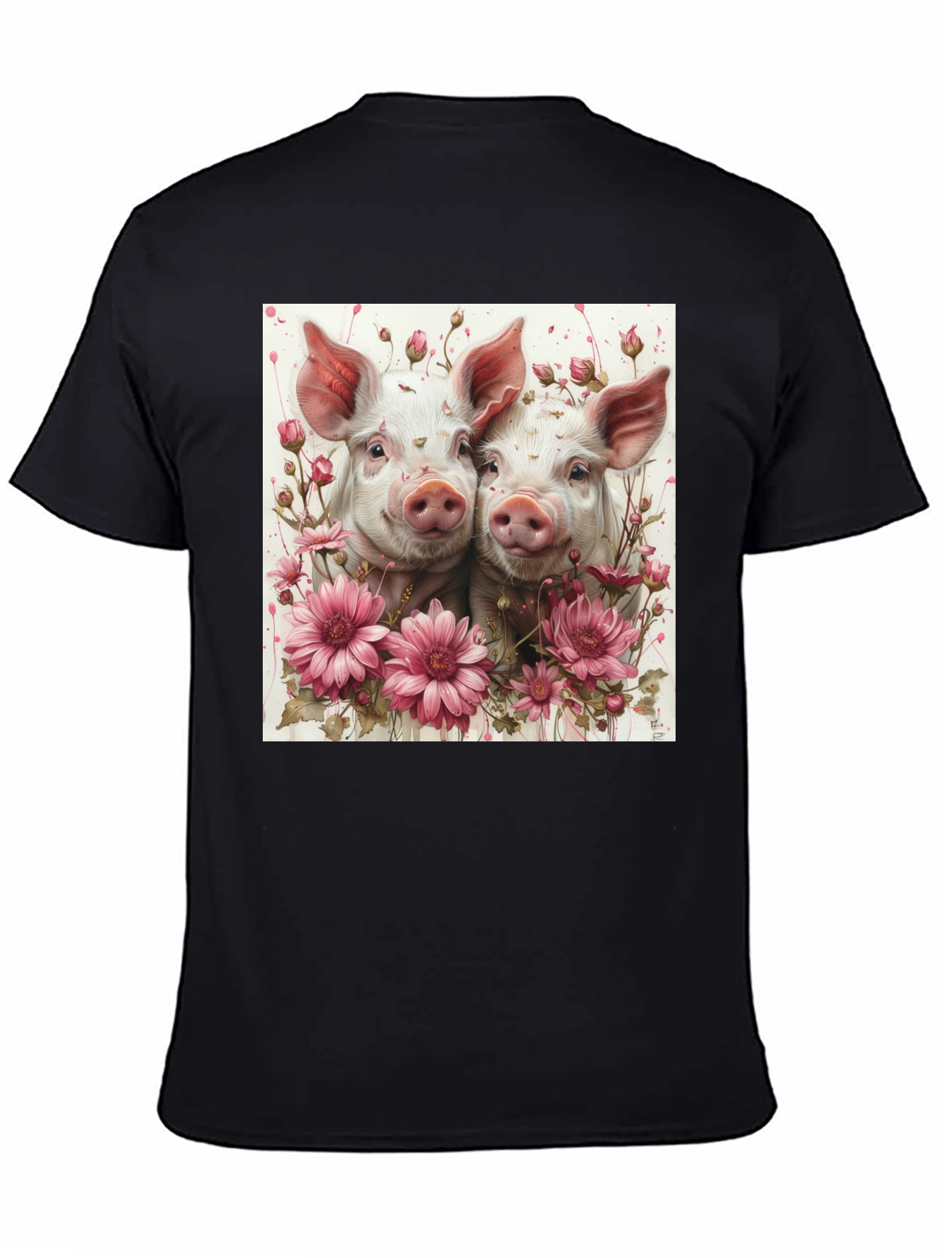 Floral Piglet Graphic Tee