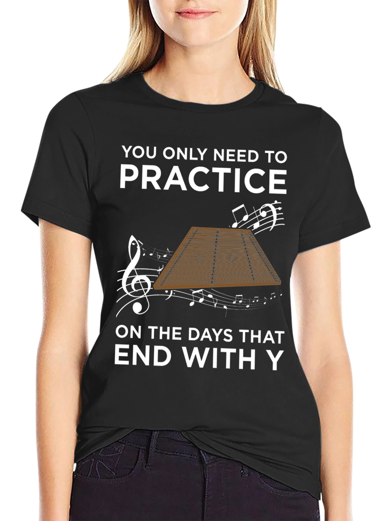 Practice Dulcimer T-Shirt - Music Lover Tee
