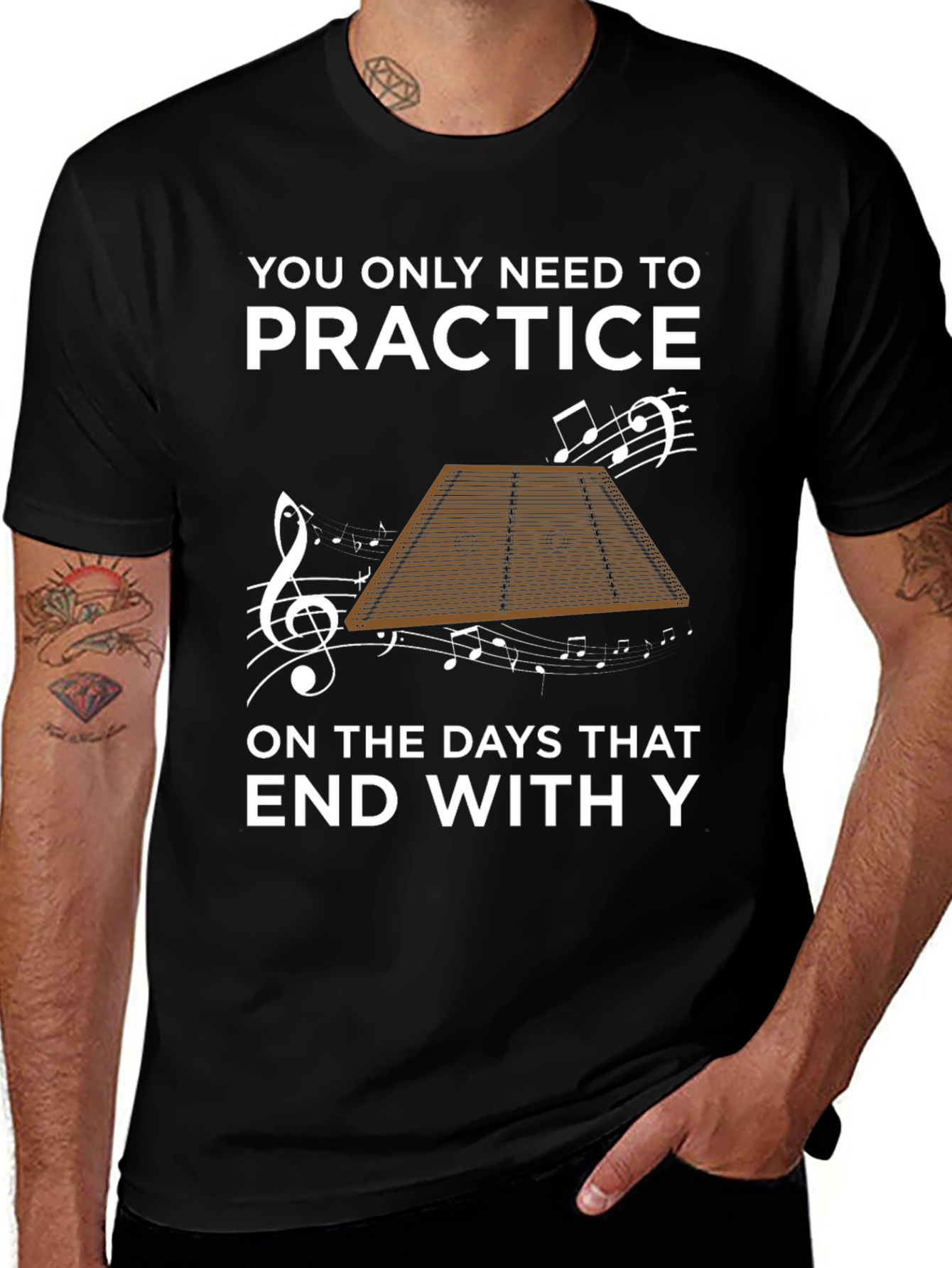 Practice Dulcimer T-Shirt - Music Lover Tee