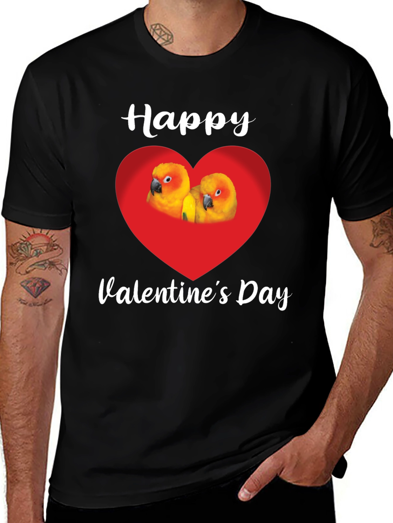 Happy Valentines Day Birds T-Shirt