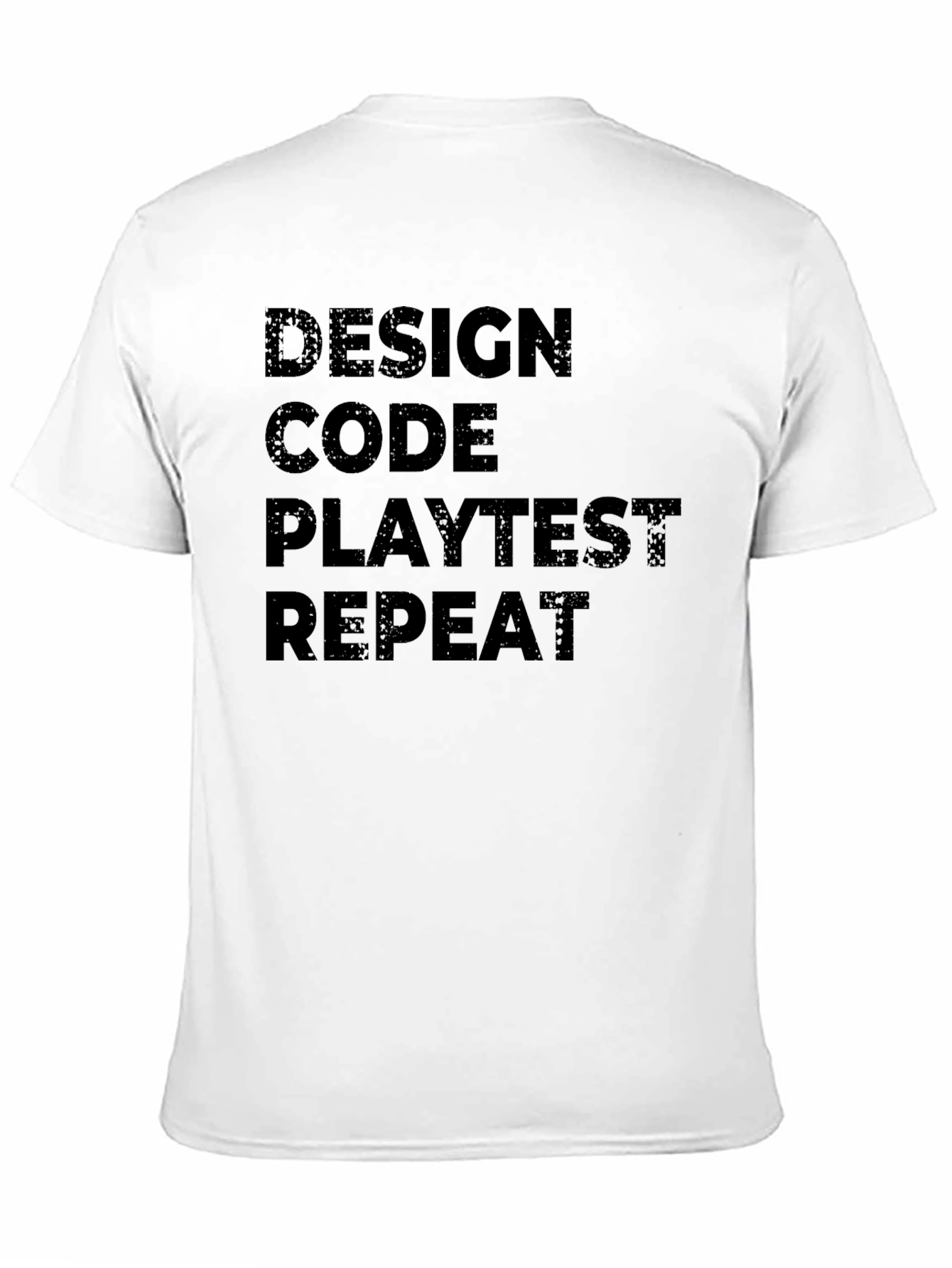 Design Code Playtest Repeat Black T-Shirt