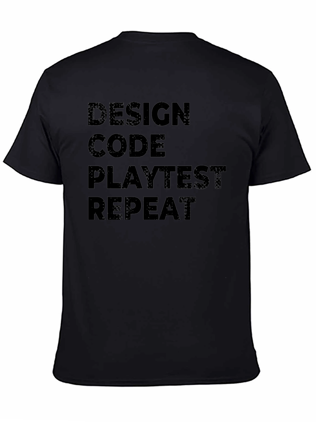 Design Code Playtest Repeat Black T-Shirt