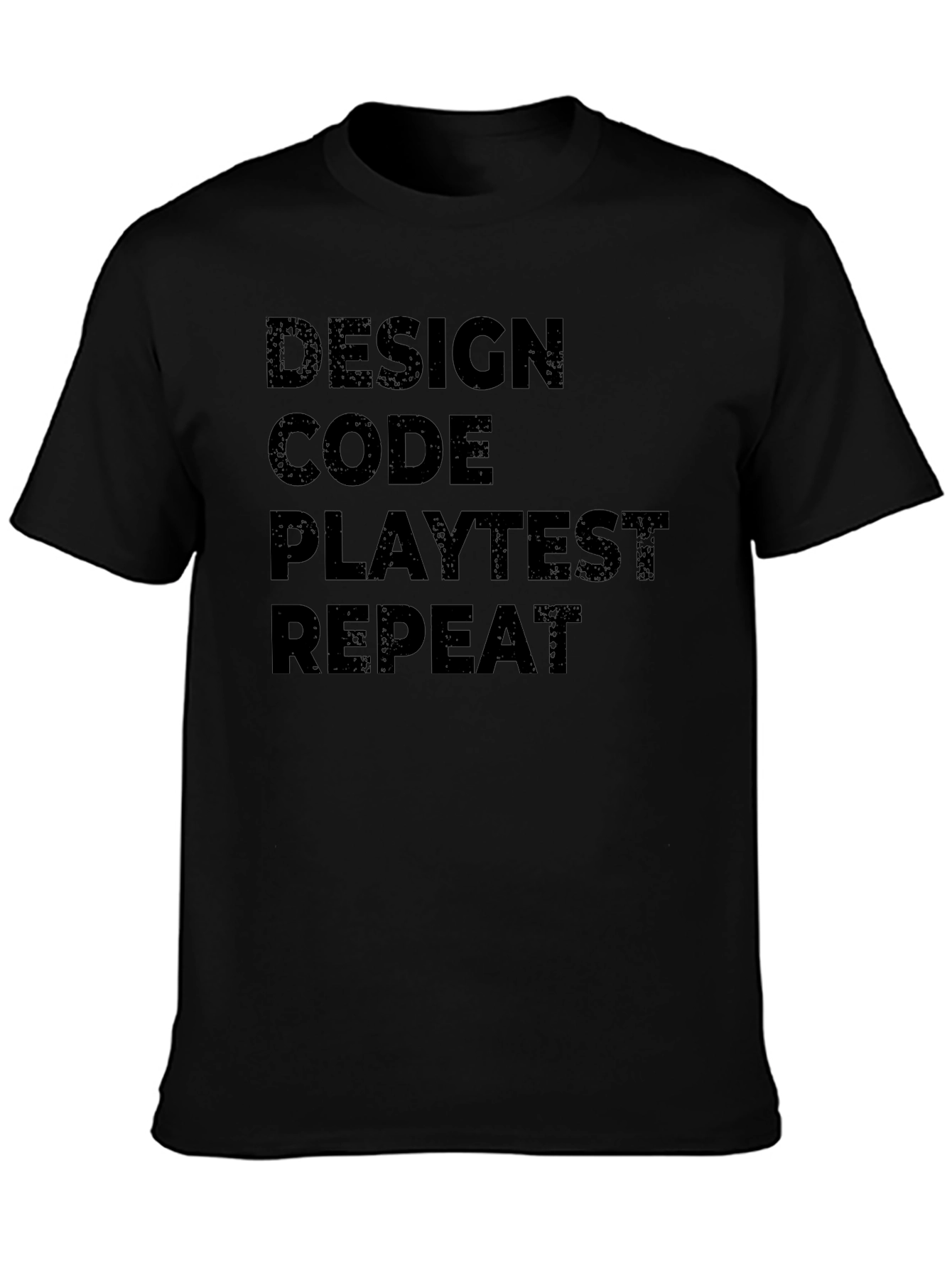 Design Code Playtest Repeat Black T-Shirt