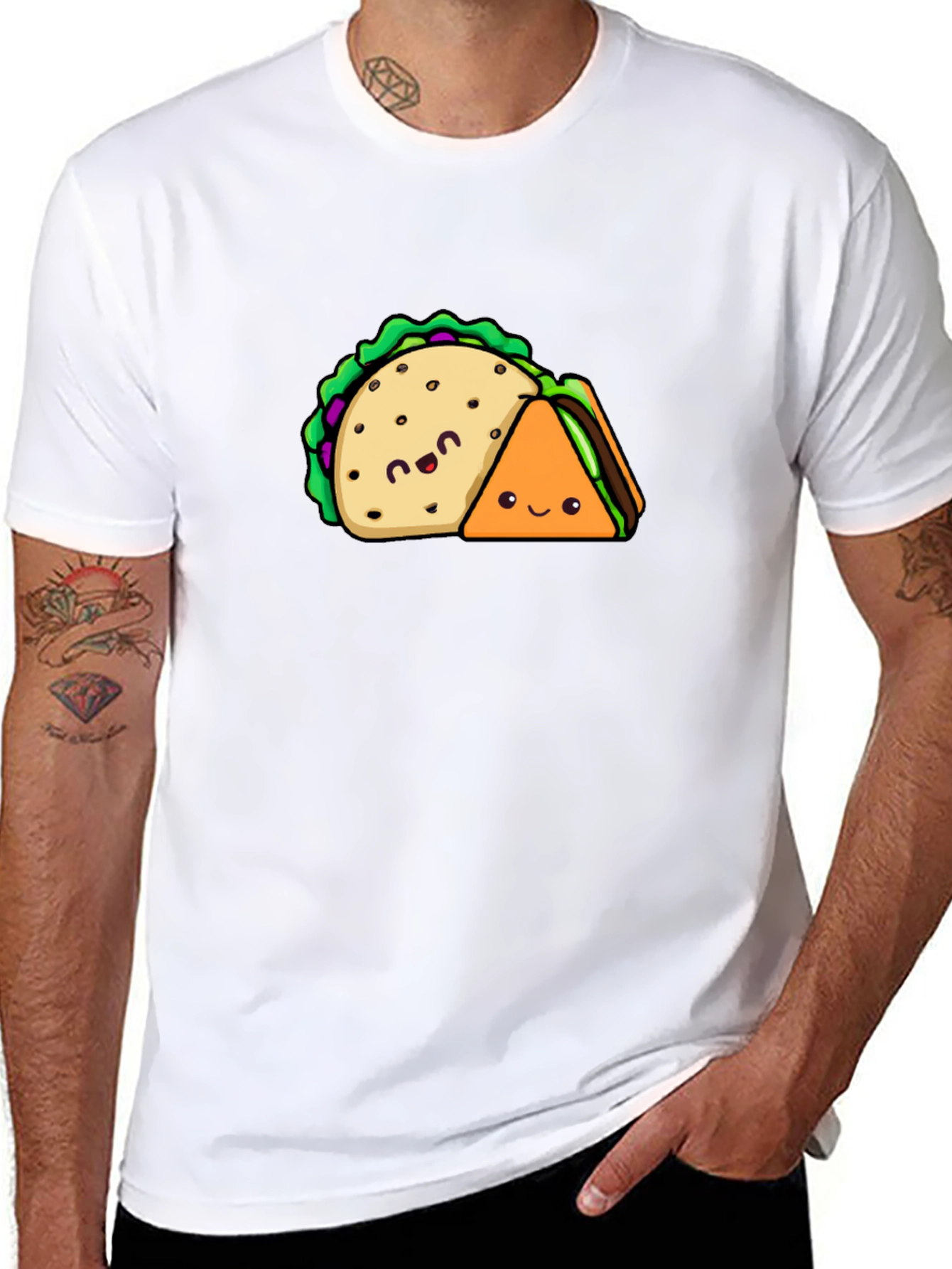 Taco & Sandwich T-Shirt - Cute Foodie Tee